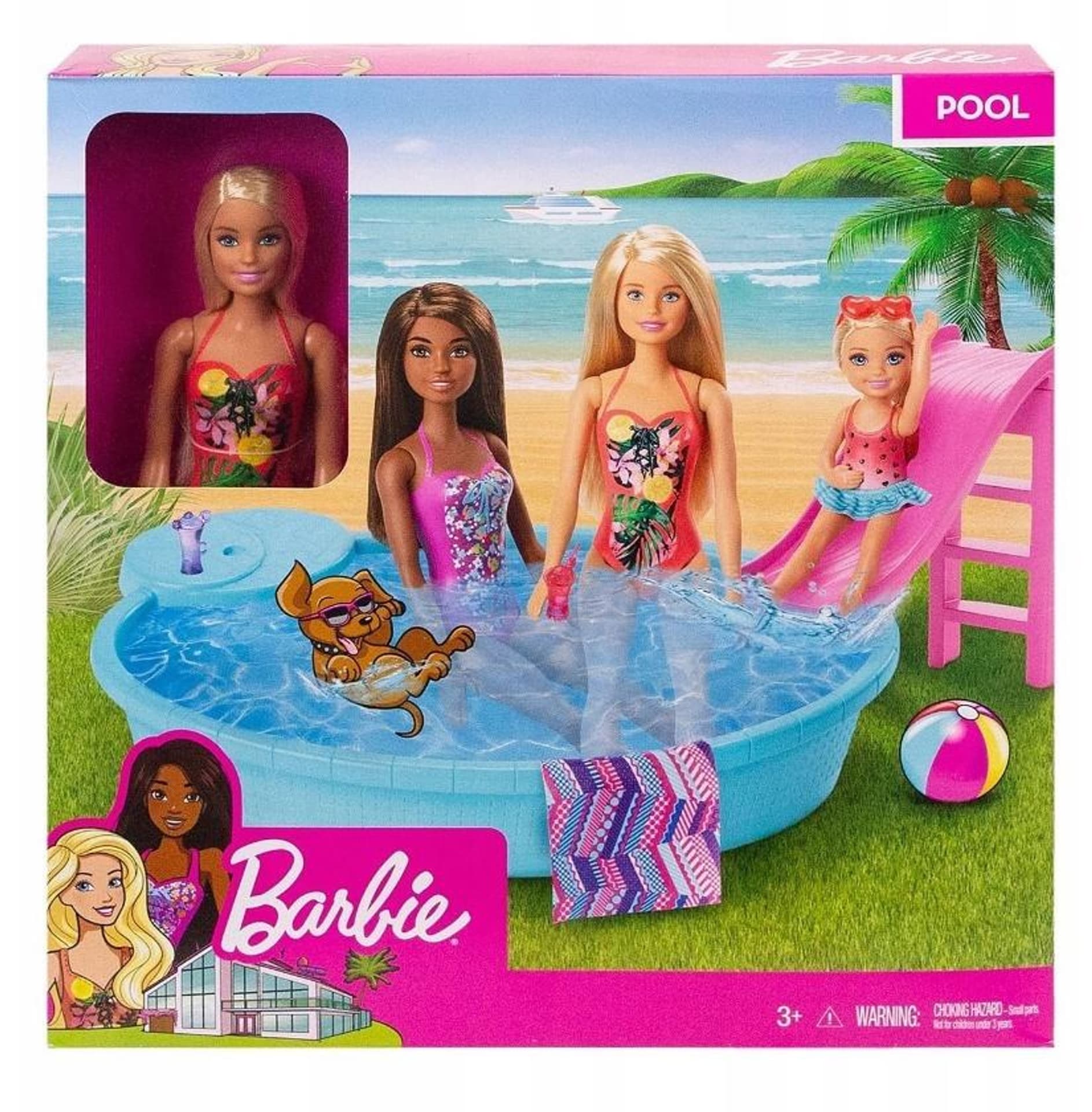 

Barbie Lalka + basen