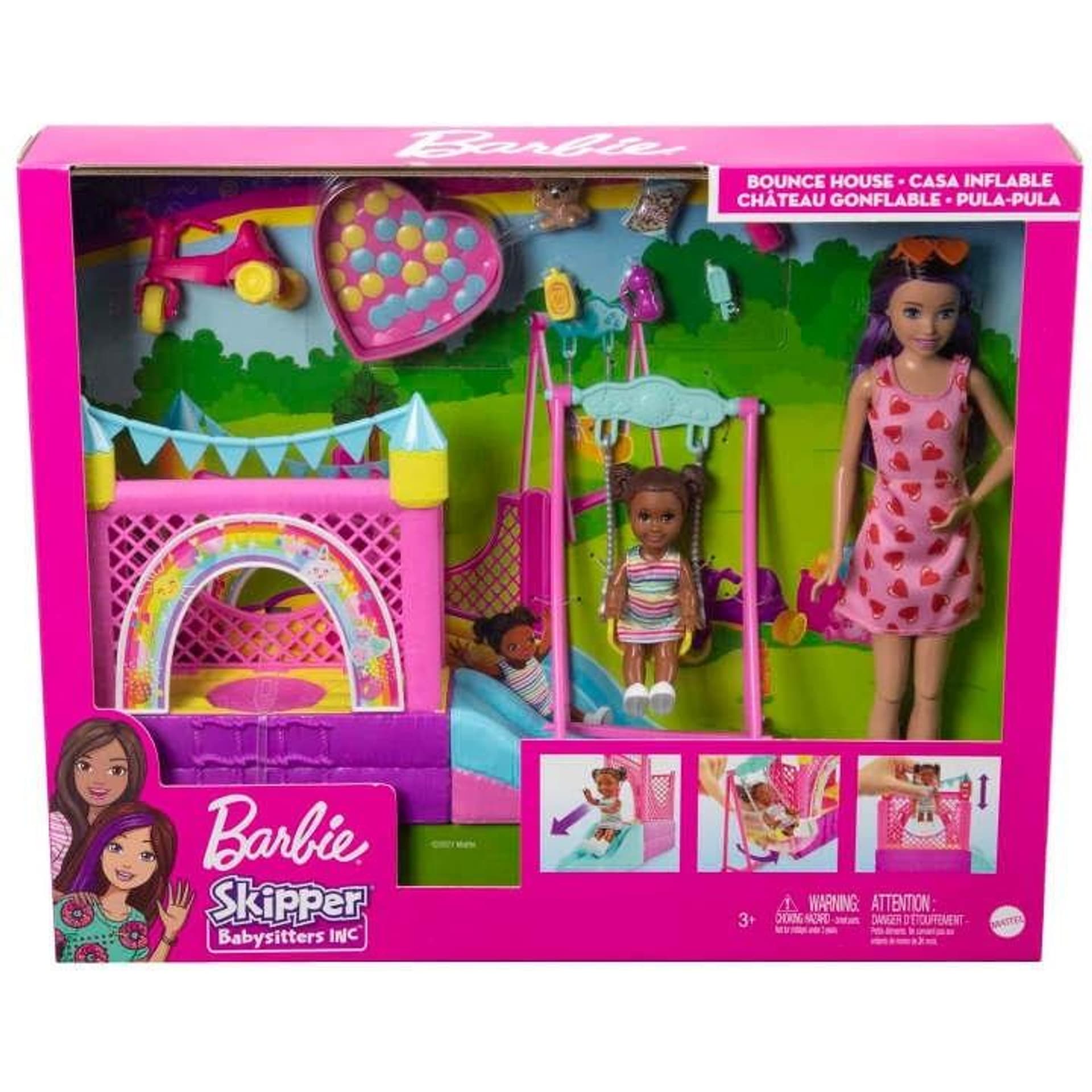 

Barbie Skipper Opiekunka zestaw dmychany zamek