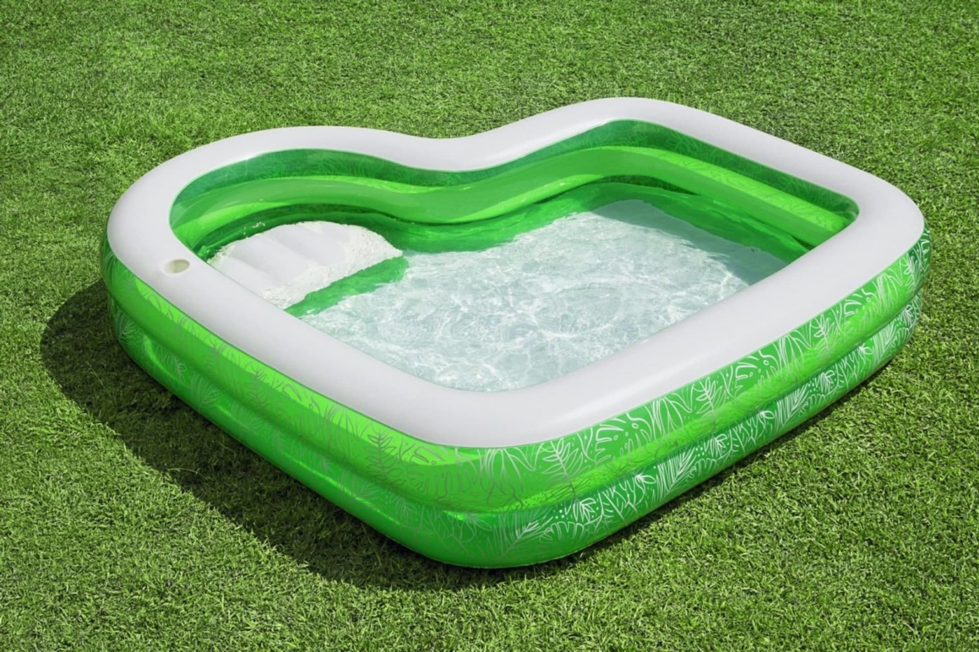 

Basen ogrodowy dla dzieci 6+ Tropical Paradise 231x51 BESTWAY + Dmuchane siedzisko + Miejsce na napój