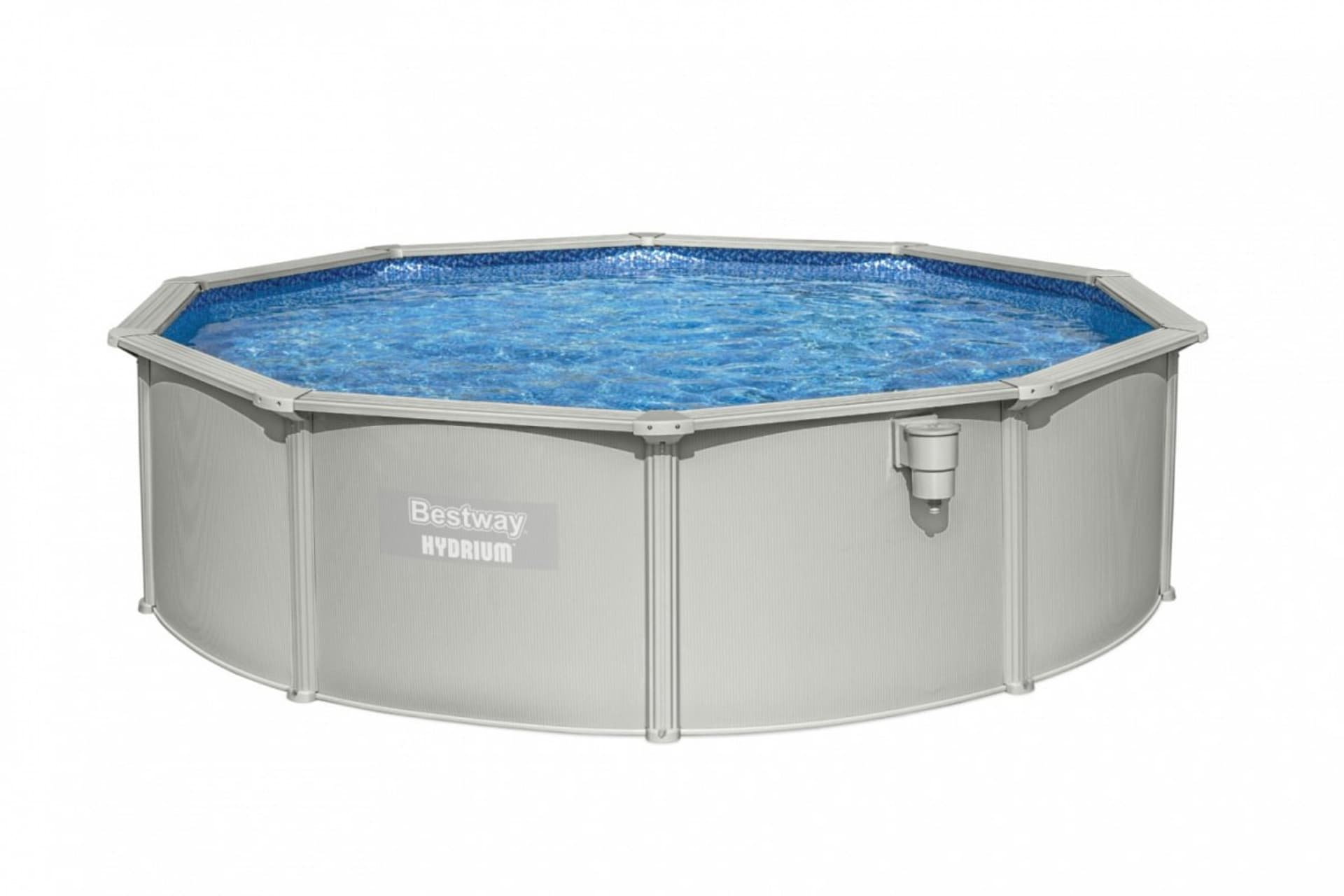 

Basen panelowy HYDRIUM 460x120 Okrągły 15FT BESTWAY 8w1 + Pompa piaskowa