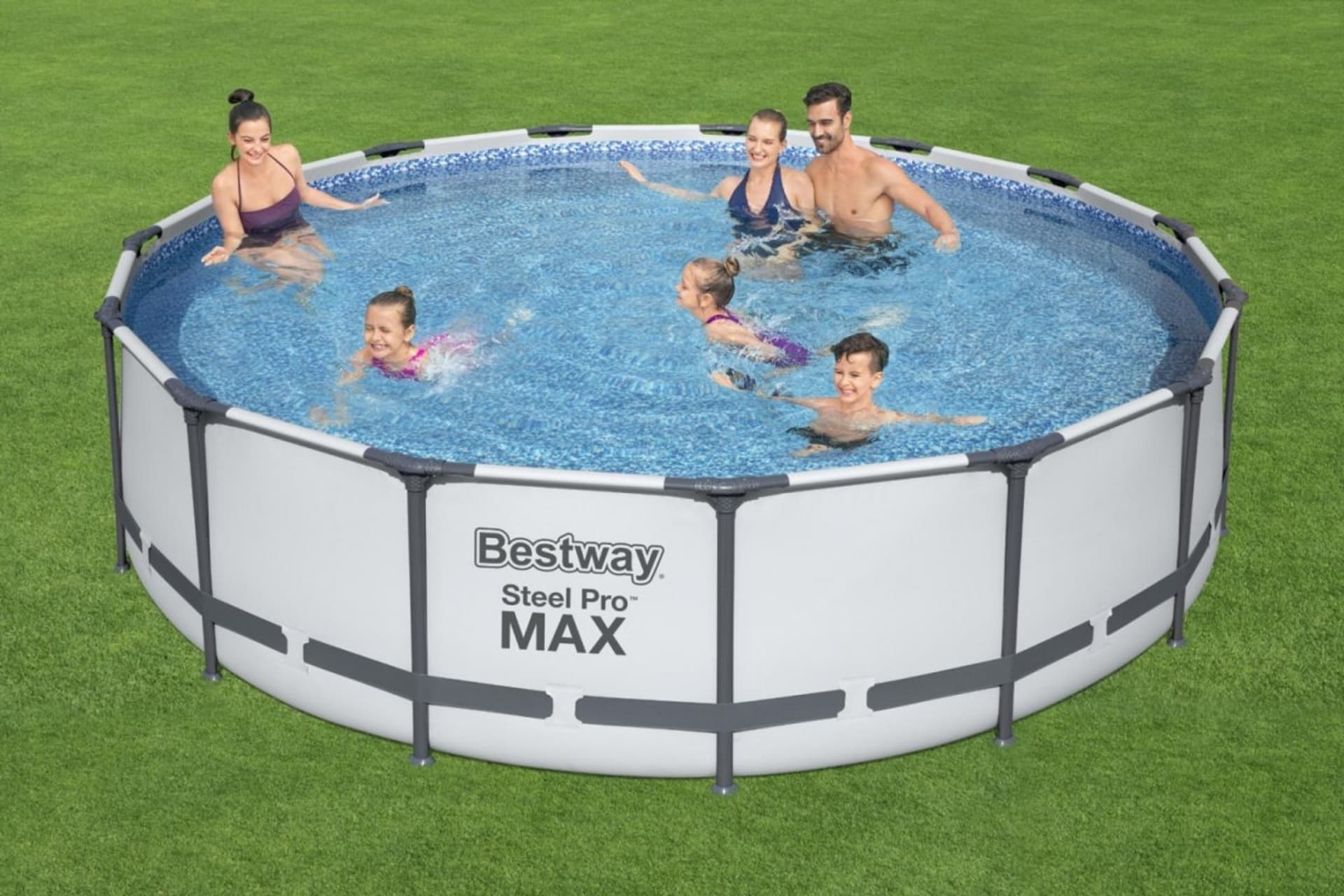 

Basen stelażowy Steel Pro MAX 457x107 15FT BESTWAY 5w1 + Pompa + Drabinka + Pokrywa