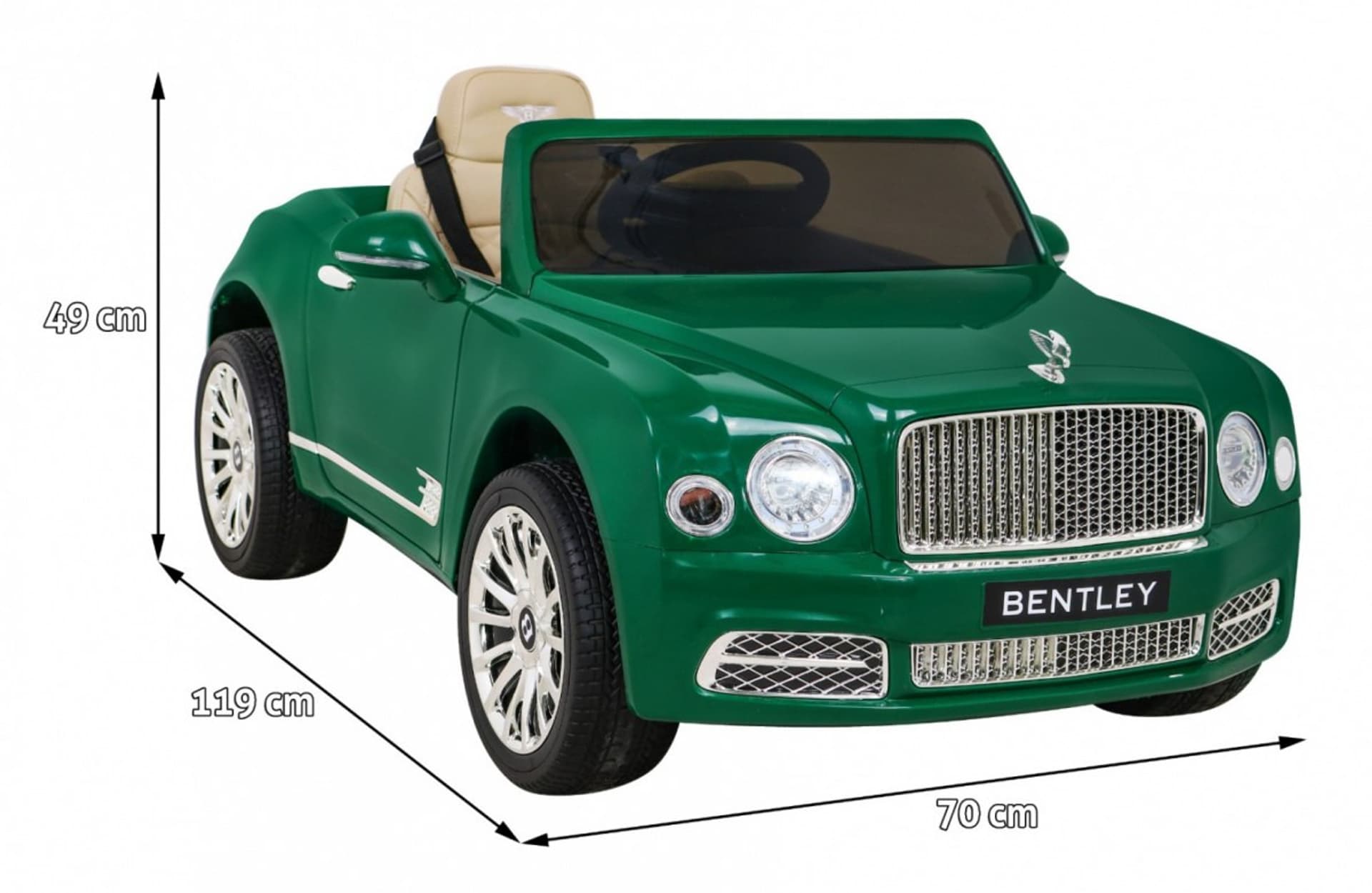 

Bentley Mulsanne na akumulator Zielony + Pilot + EVA + Wolny Start + MP3 USB + LED