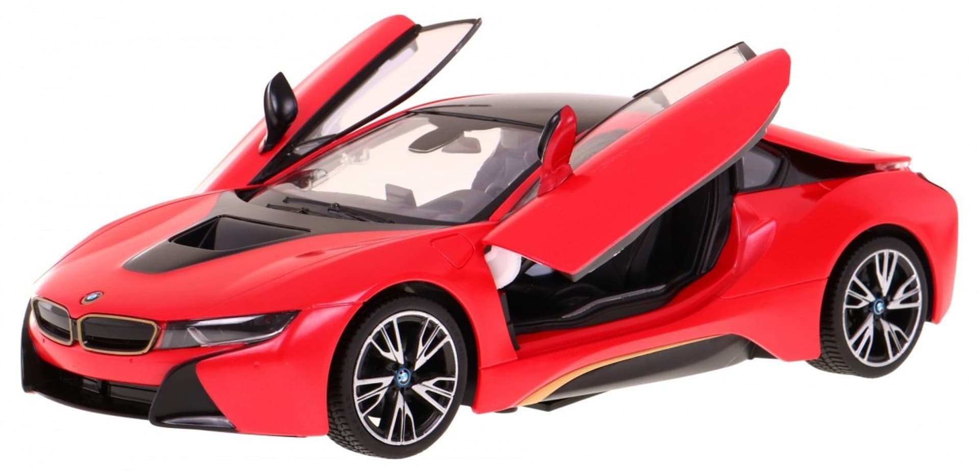 

BMW i8 czerwone RASTAR model 1:14 Zdalnie sterowane auto + pilot 2,4 GHz