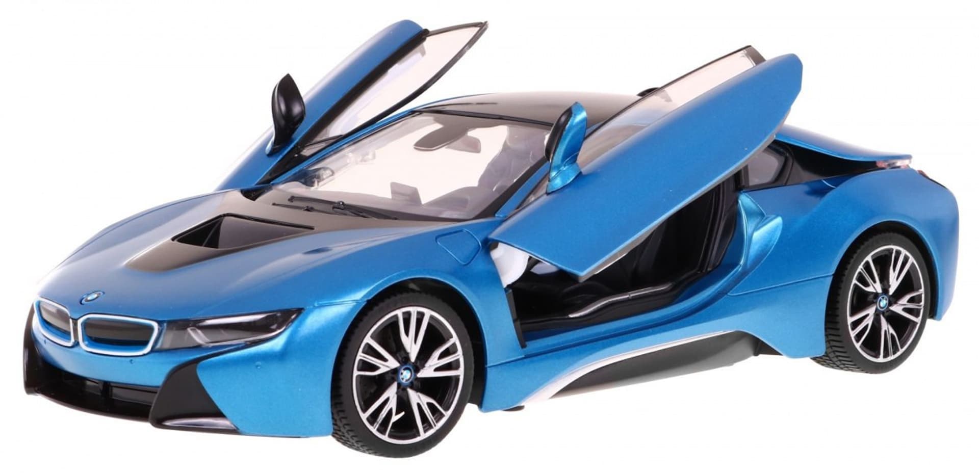 

BMW i8 niebieskie RASTAR model 1:14 Zdalnie sterowane auto + pilot 2,4 GHz