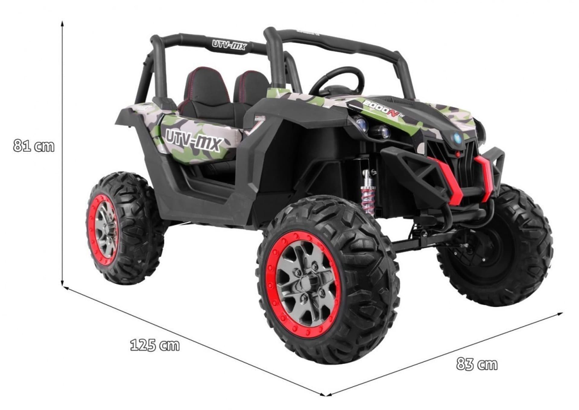 

Buggy SuperStar dla dzieci Moro + MP4 + Napęd 4x4 + Pilot + Bagażnik + LED + Blokada drzwi