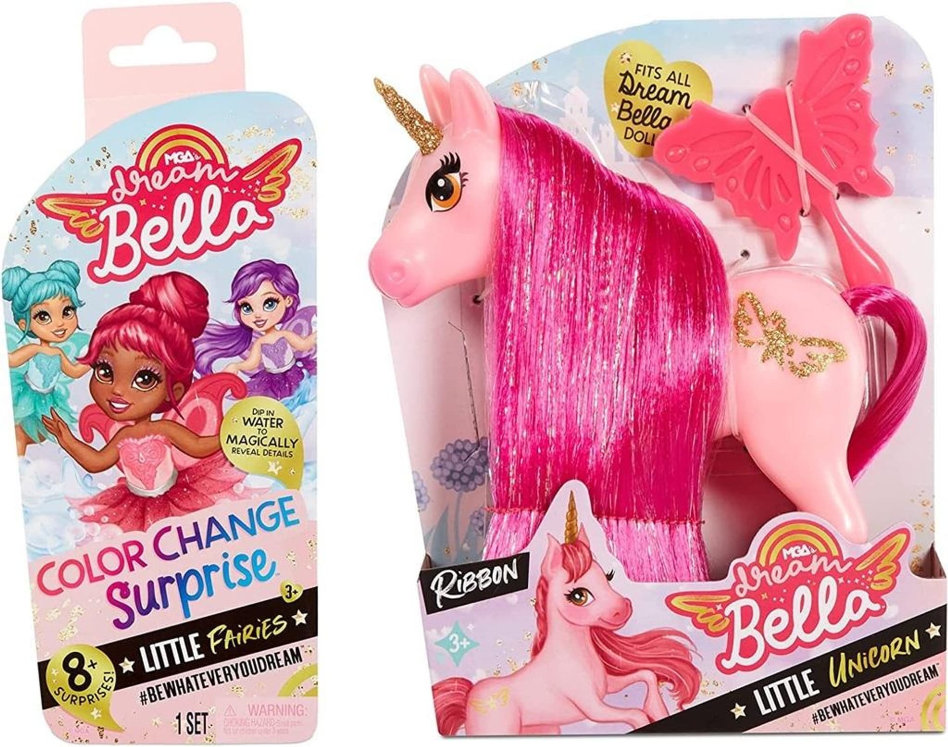 

Dream Bella 2-pak Fairy Pink Unicorn Ribbon