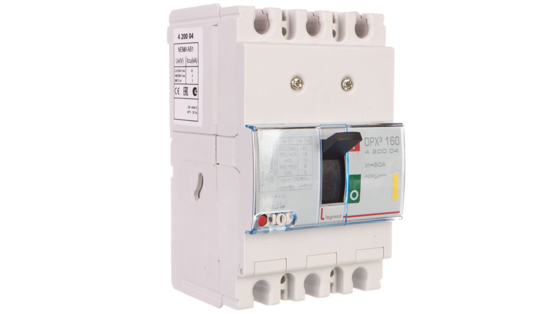 

Wyłącznik mocy 80A 3P 16kA DPX3 160 420004