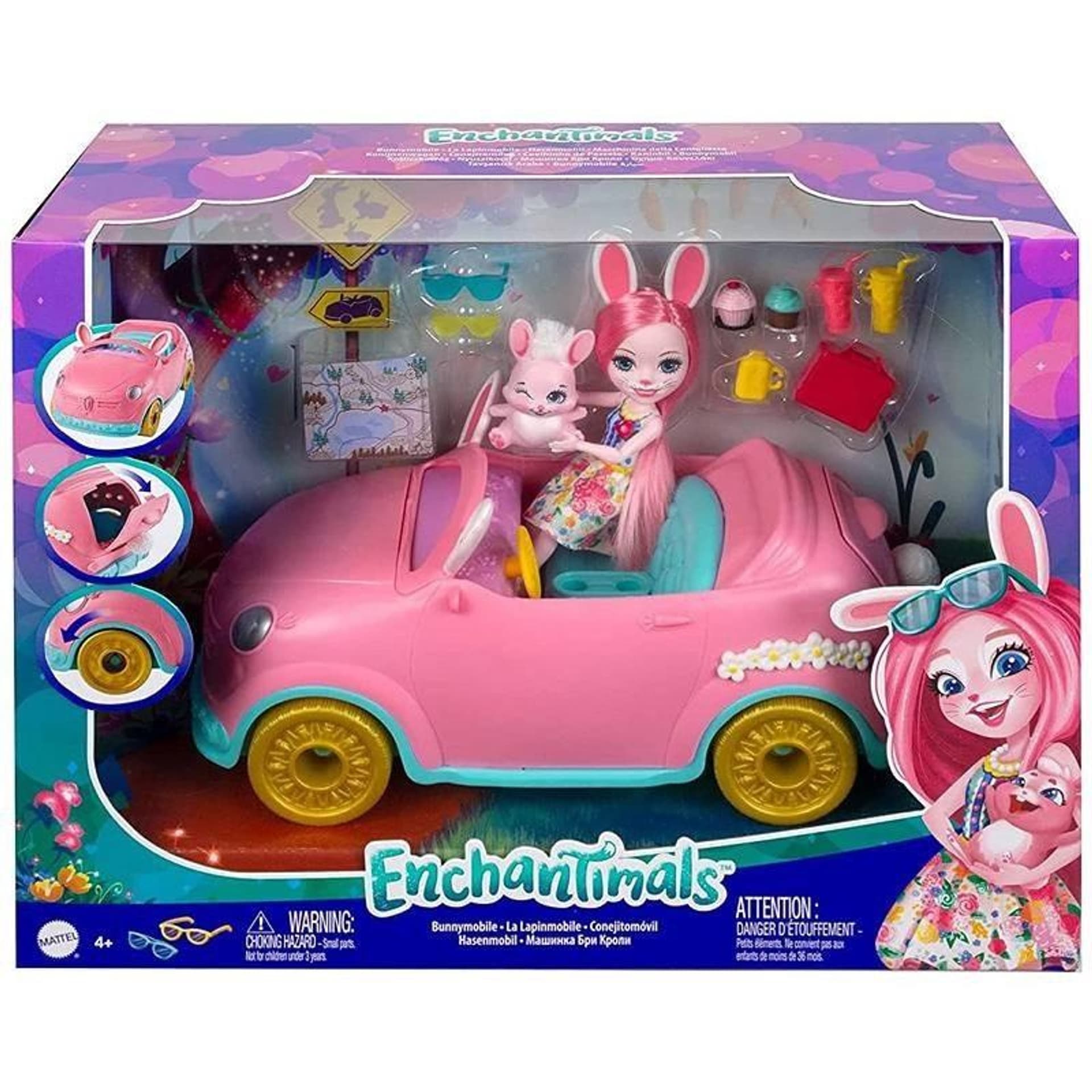 

Enchantimals. Króliczkowóz pojazd do zabawy