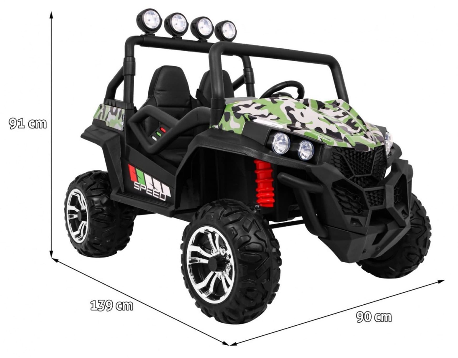 

Grand Buggy Strong Lift dla dzieci Moro + Napęd 4x4 + Pilot + Bagażnik + Radio MP3 + LED