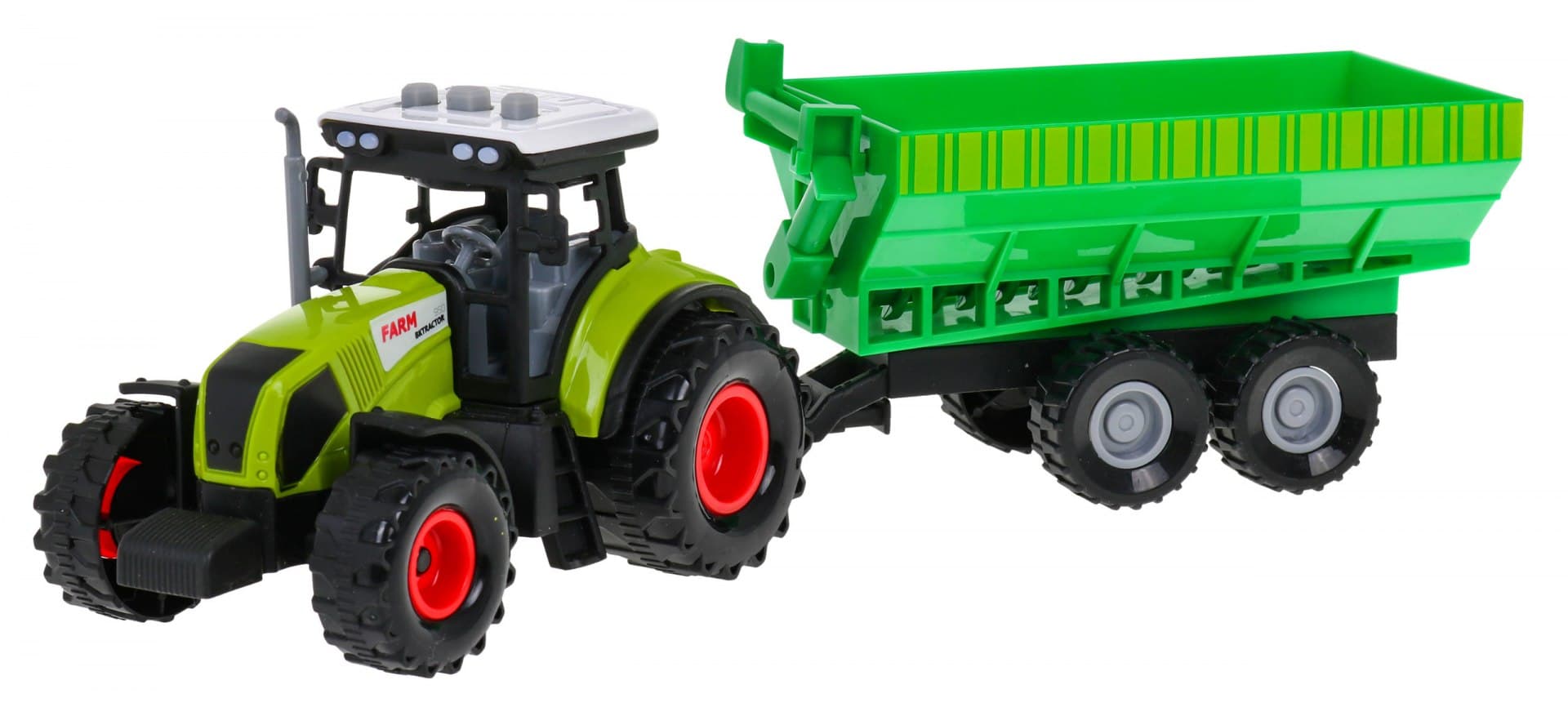 

Interaktywny traktor z przyczepą + podajnik ślimakowy dla dzieci 3+ Efekty świetlne dźwiękowe