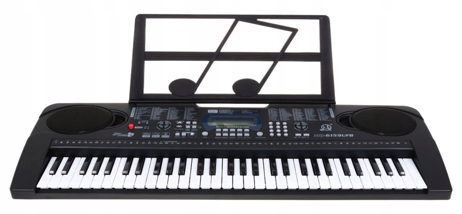 

Keyboard dla dzieci 5+ Mikrofon Stojak na nuty USB MP3 Taktomierz - model nr 6159