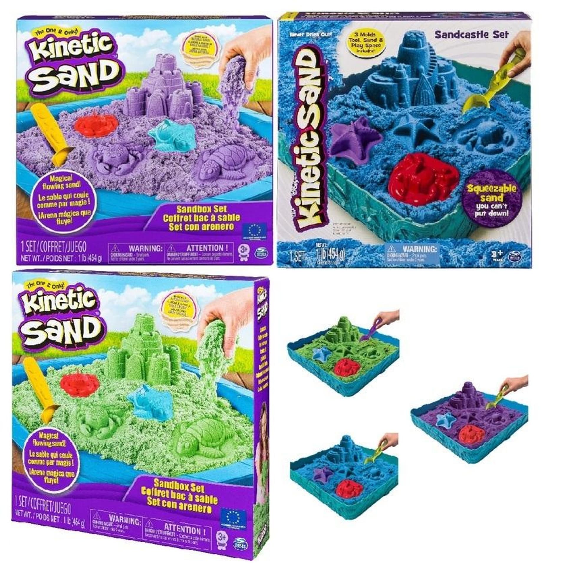 

Kinetic Sand Zamek z piaskownicą mix 454g