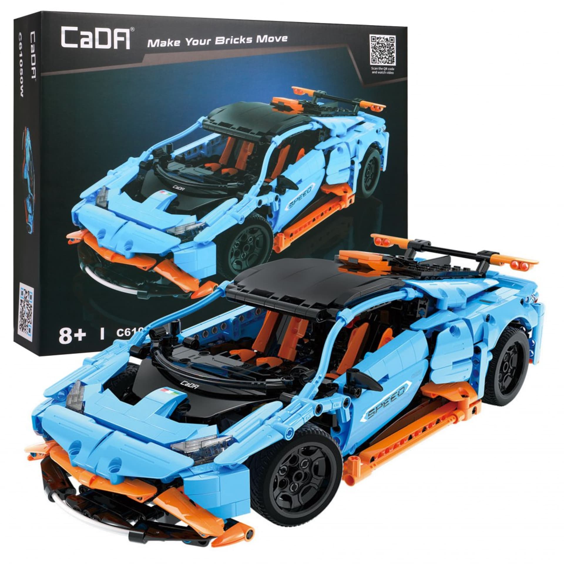 

Klocki techniczne CaDA 1120 el. Wyścigówka Speed Cowboy dla dzieci 8+