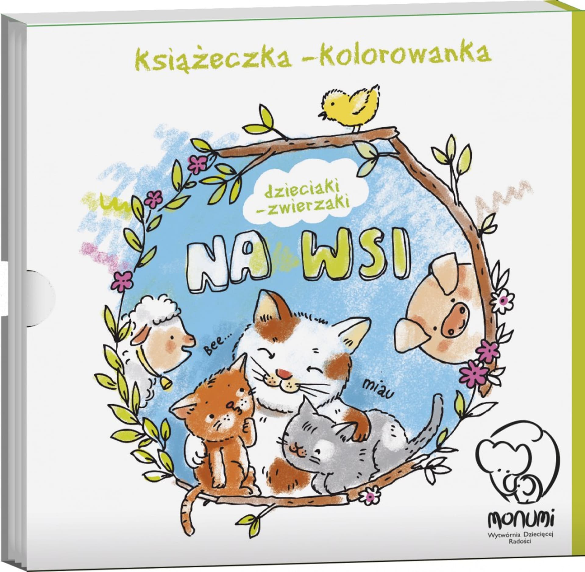 

Kolorowanka-harmonijka "Dzieciaki-zwierzaki na wsi" książeczka dla dzieci