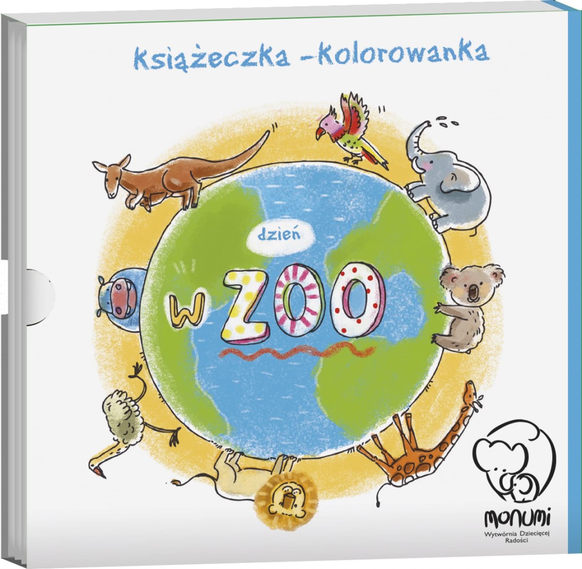 

Kolorowanka-harmonijka "Dzień w ZOO" książeczka dla dzieci