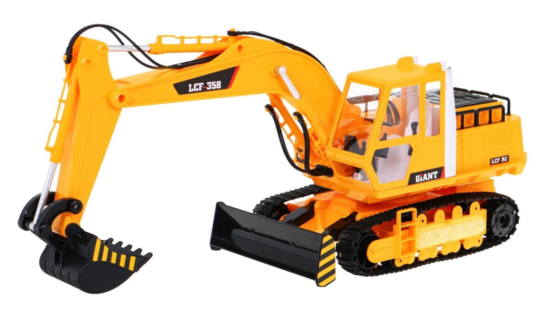 

Koparka z funkcją dymu dla dzieci 8+ Zdalnie sterowany model 1:16 Ruchome elementy
