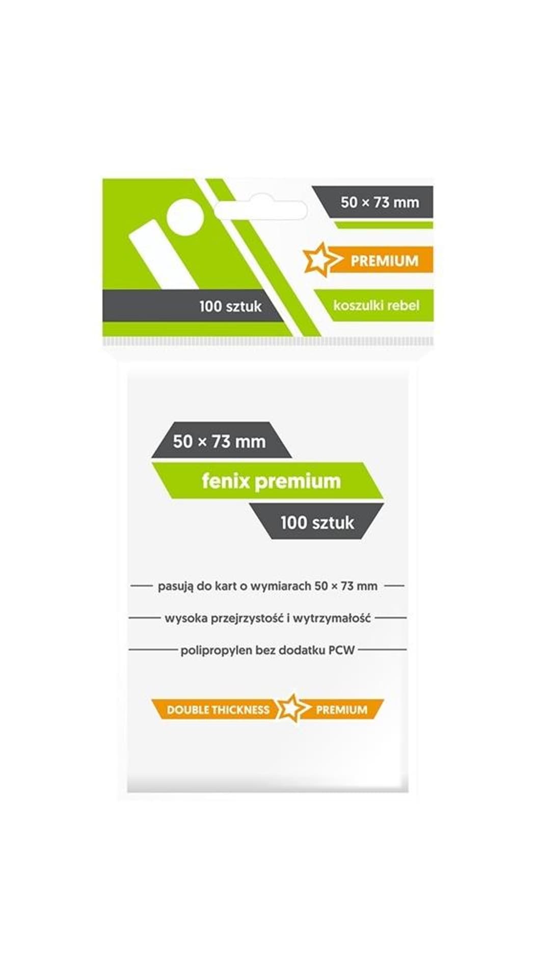 

Koszulki Fenix Premium 50x73 (100sztuk) REBEL, 100sztuk) rebe
