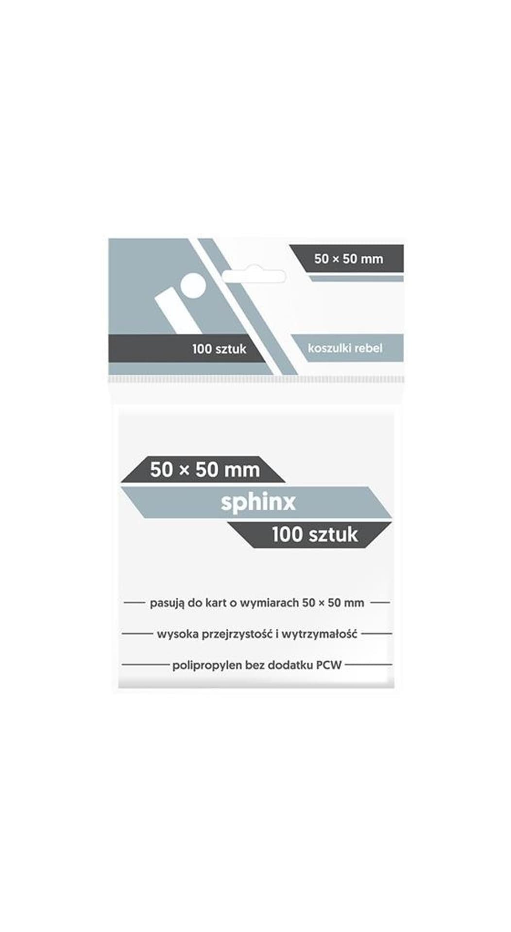

Koszulki Sphinx 50x50 (100sztuk) REBEL, 100sztuk) rebe