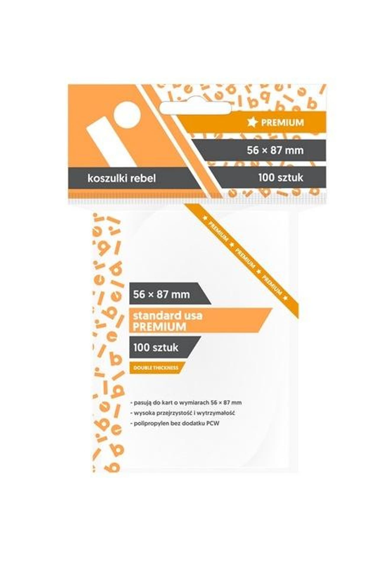 

Koszulki Standard USA Premium 56x87 (100szt) REBEL, 100szt) rebe