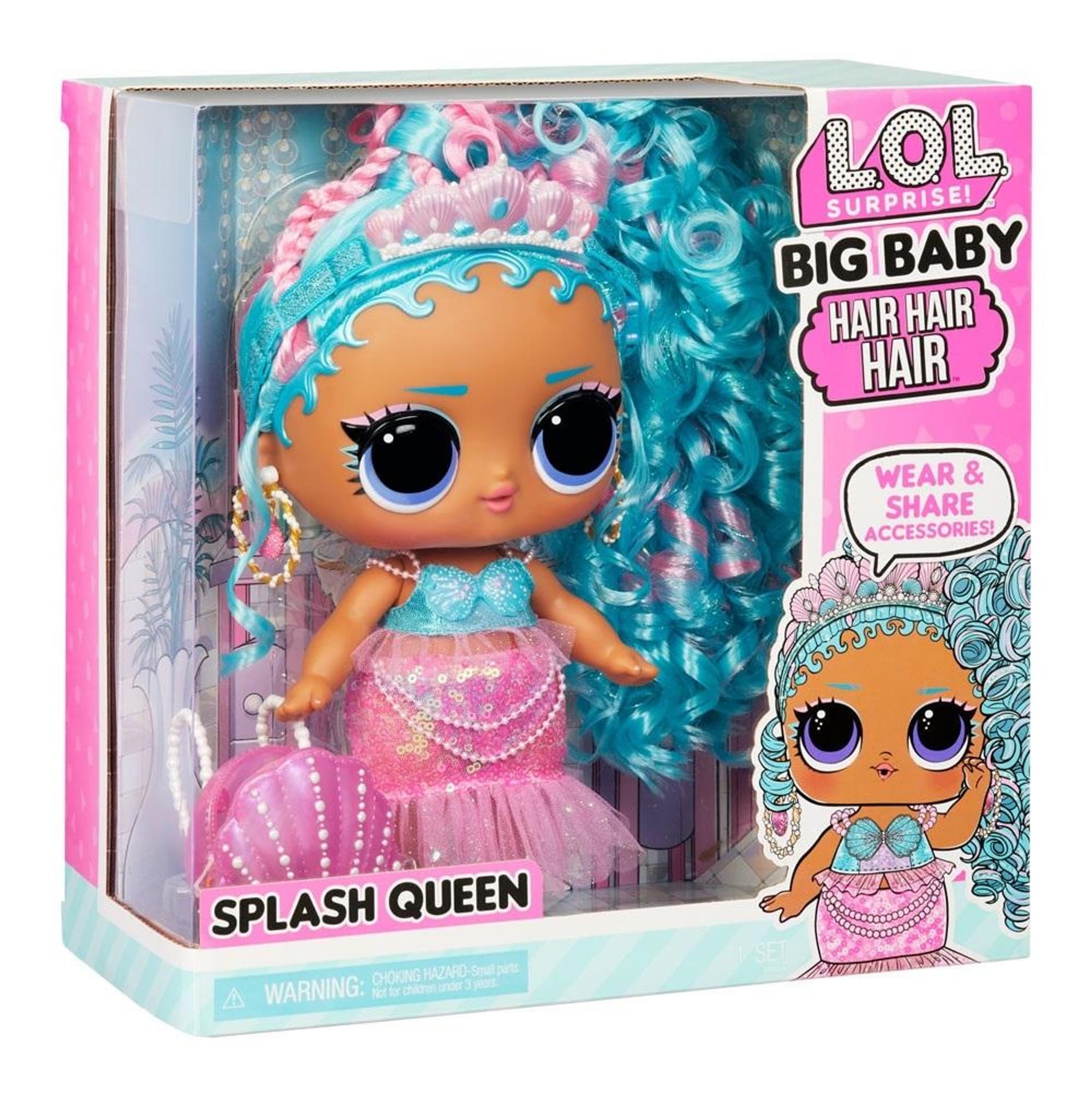 

LOL Surprise Big Baby Hair Doll - Splash Queen