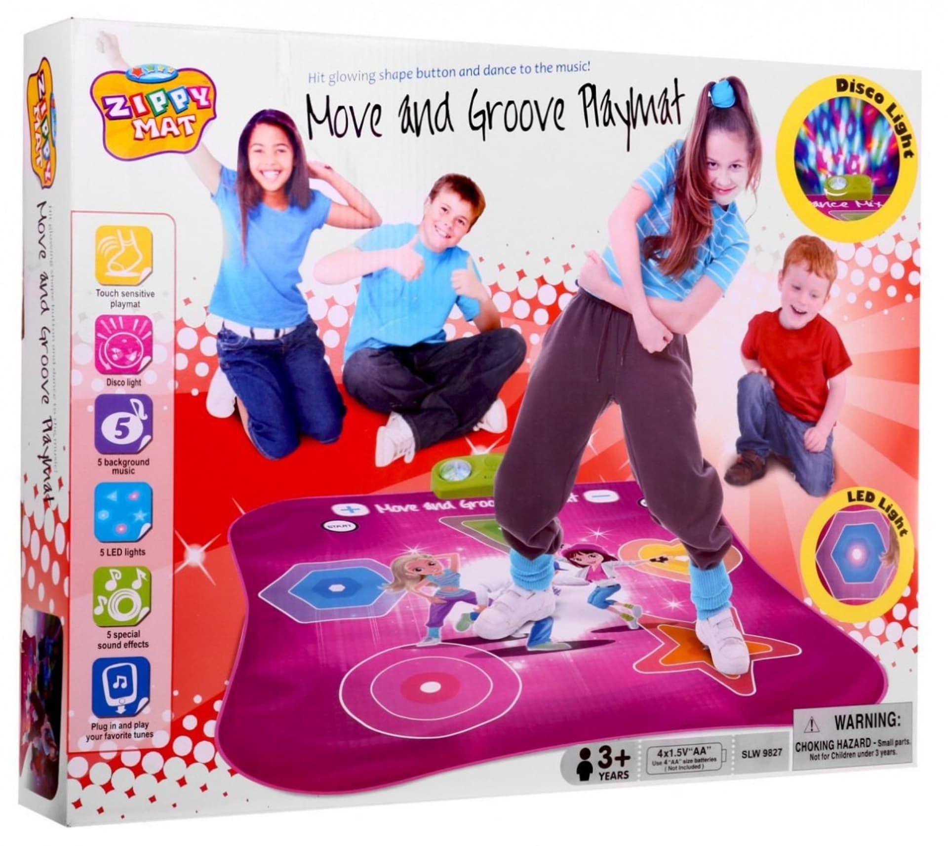 

Mata taneczna "Move and Groove" dla dzieci 3+ Gra zręcznościowa + Dźwięki Światła