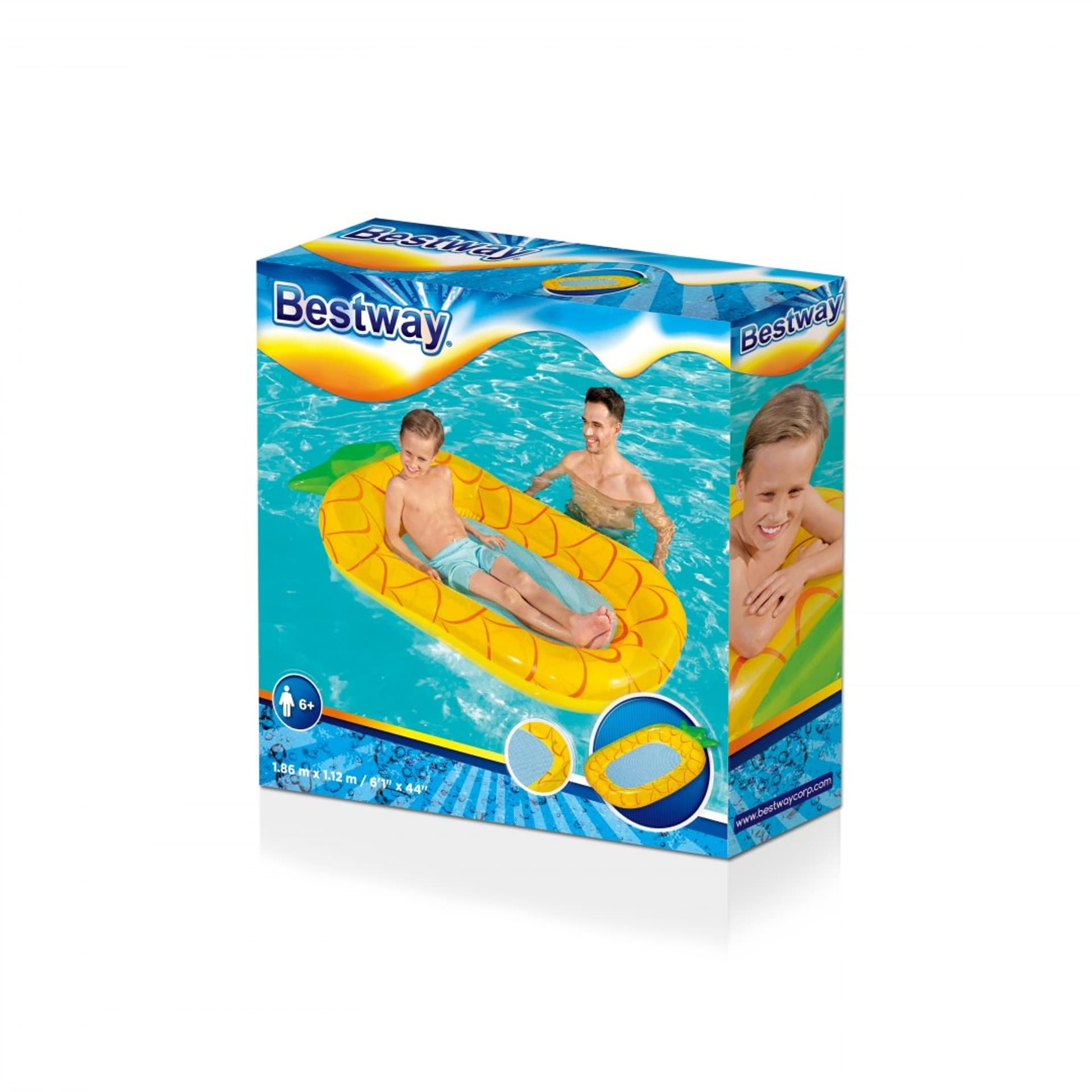 

Materac dla dzieci Ananas BESTWAY Siateczkowe dno + Zestaw naprawczy