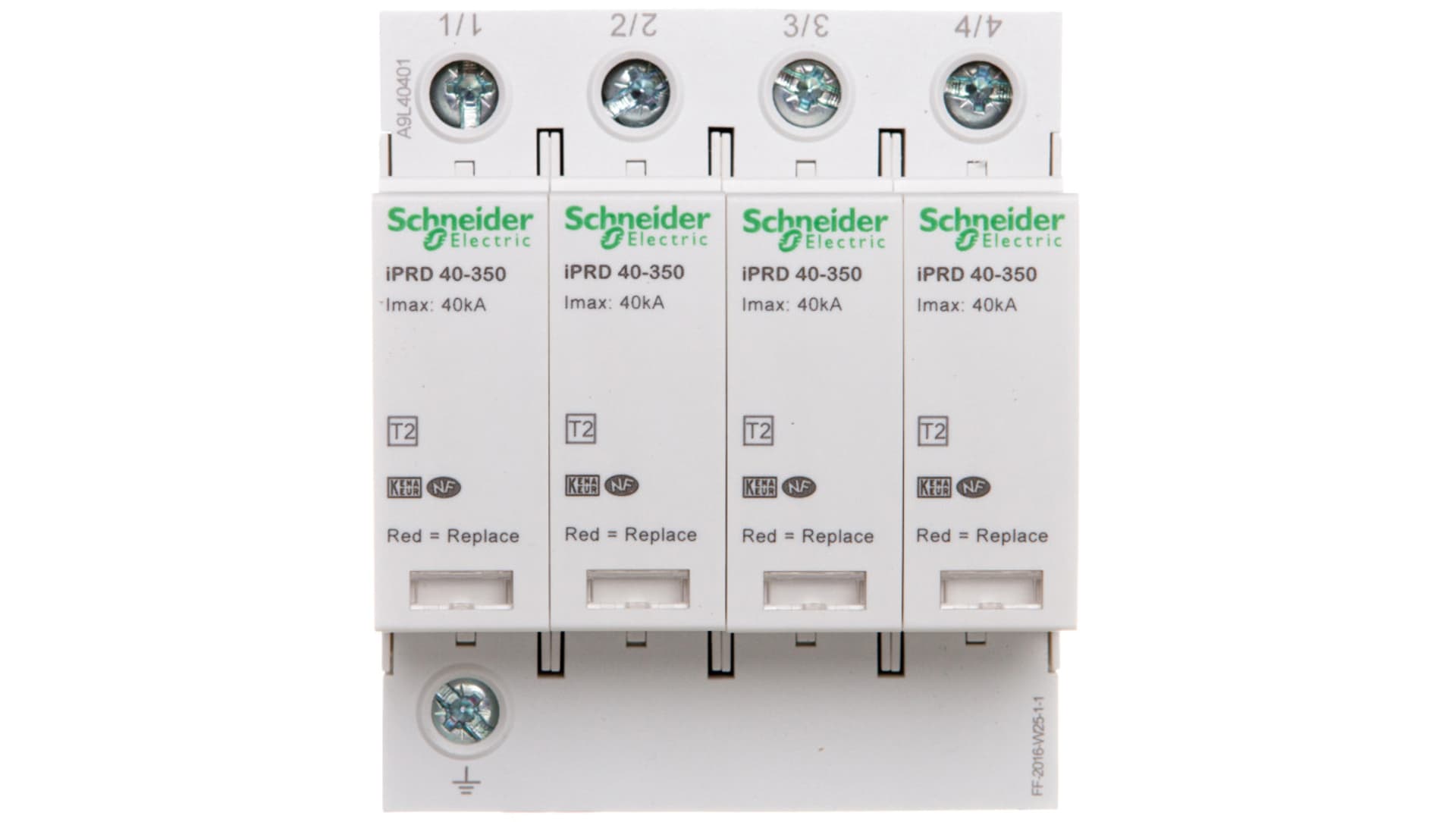 

Ogranicznik przepięć C Typ 2 4P 40/15kA iPRD40R-T2-4P A9L40401