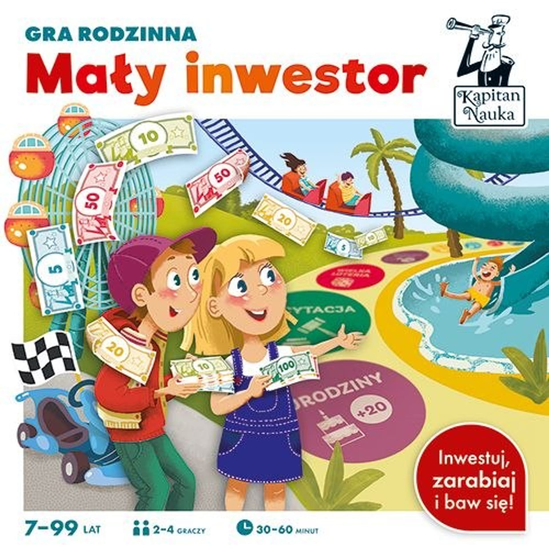 

Planszowa gra edukacyjna "Mały inwestor" nauka przedsiębiorczości dla dzieci 7+