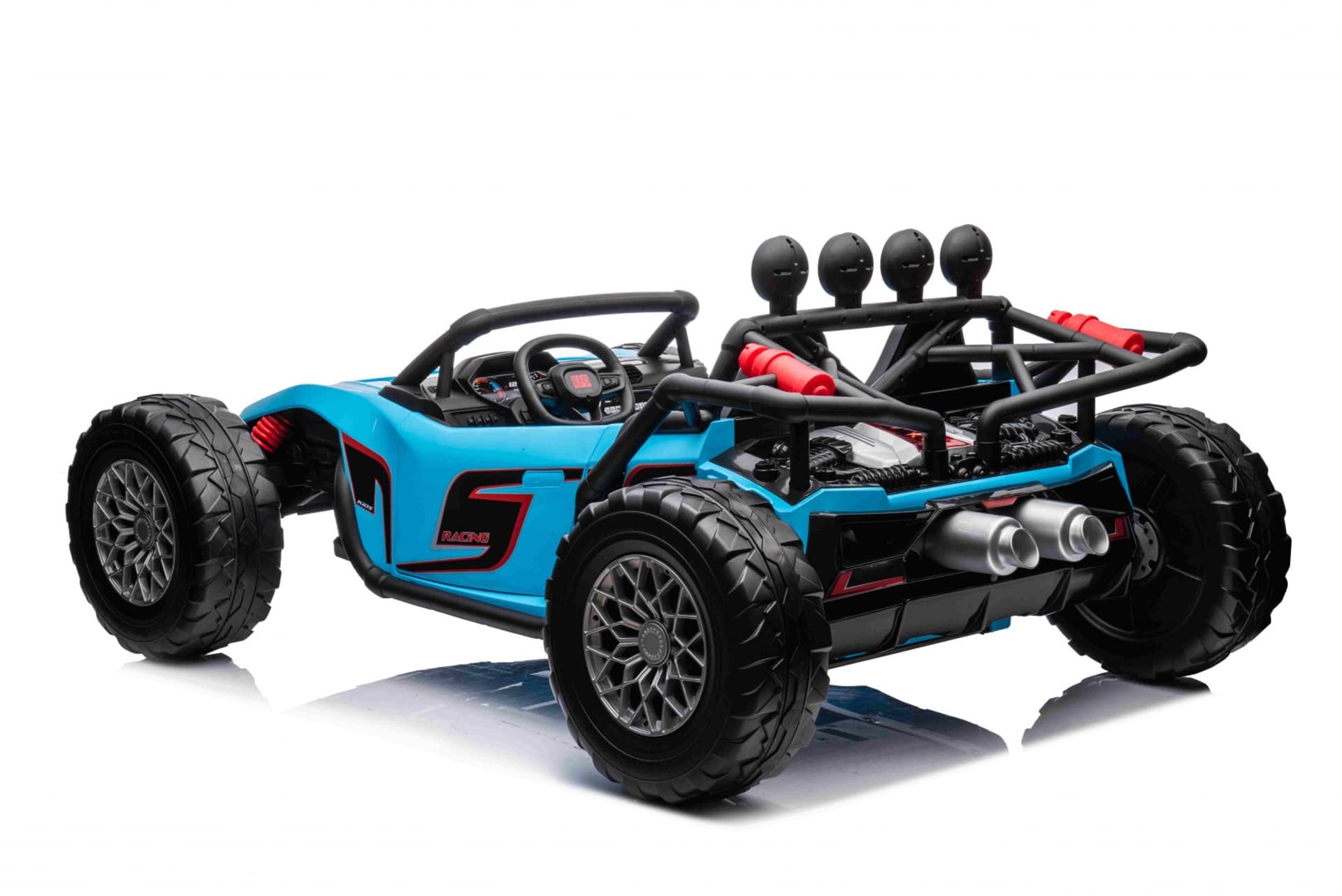

Auto Buggy Racing 5 na akumulator dla dzieci Niebieski + Silniki 2x200W + Pilot + Audio LED + Wolny Start