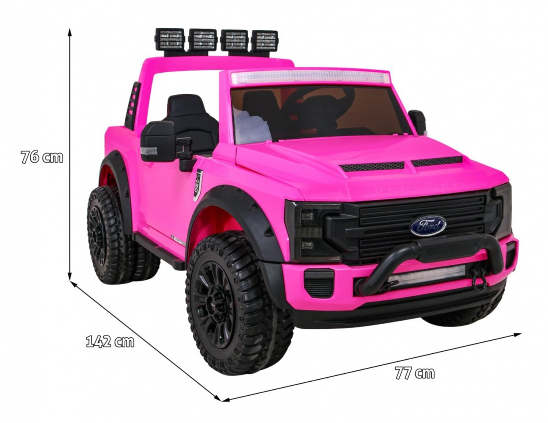 

Pojazd Ford Super Duty Różowy