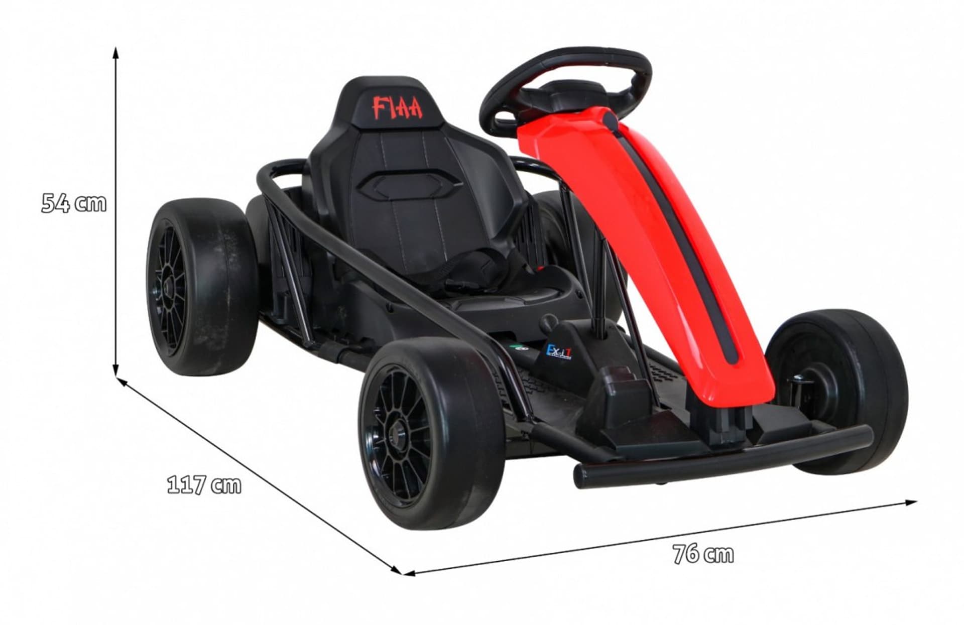 

Gokart FX1 Drift Master na akumulator dla dzieci Czerwony + Funkcja Driftu + Koła EVA