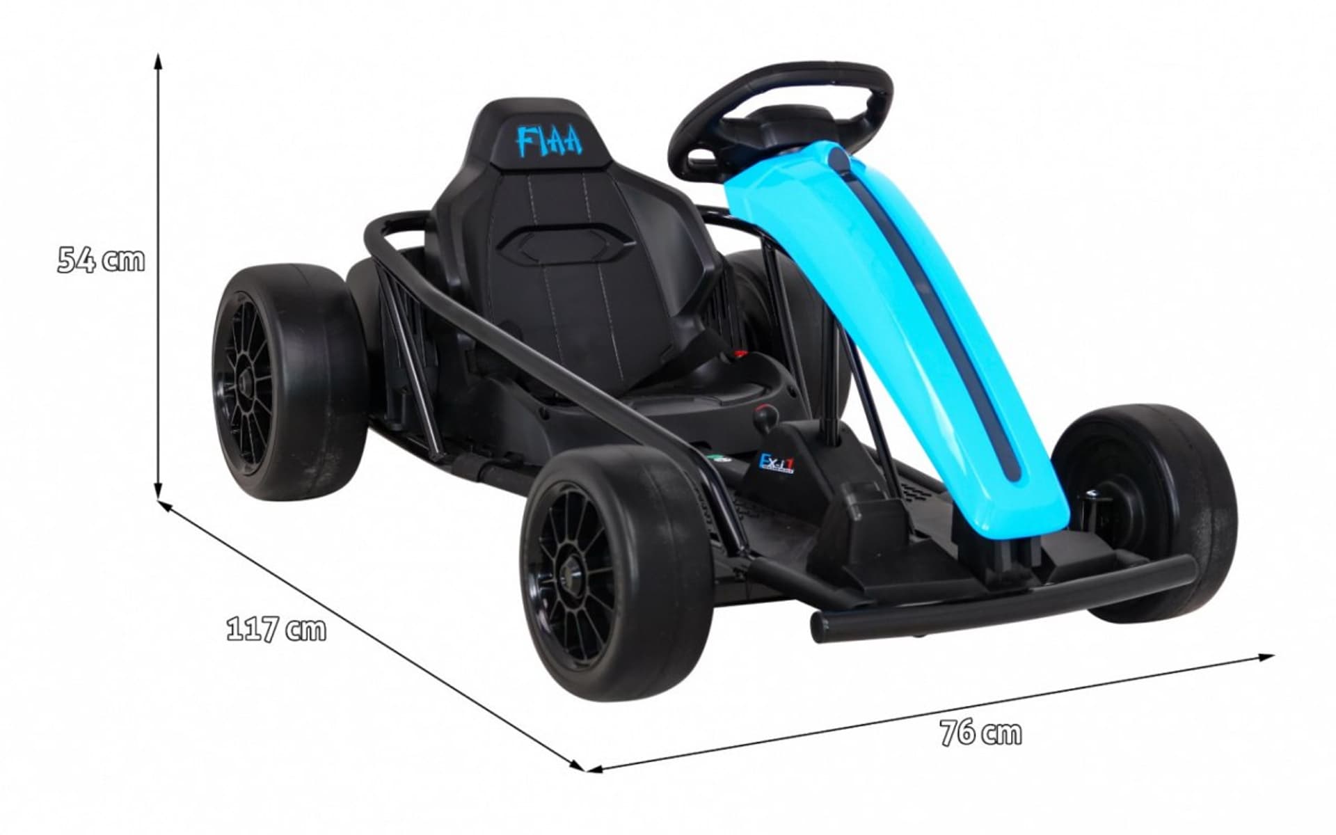 

Gokart FX1 Drift Master na akumulator dla dzieci Niebieski + Funkcja Driftu + Koła EVA