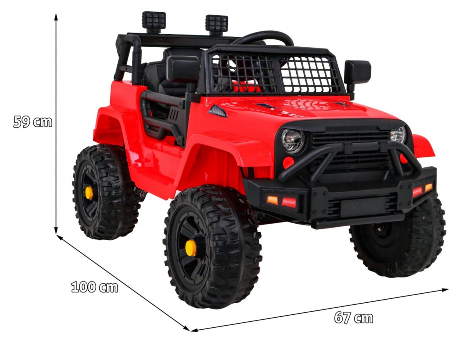 

Pojazd Jeep Dark Night Czerwony