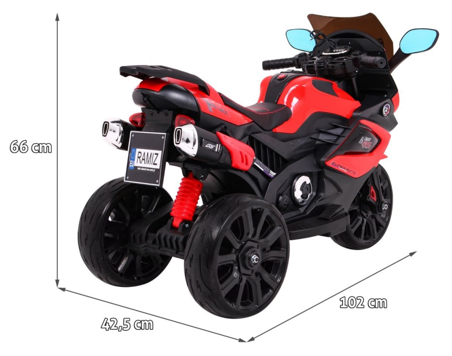 

Pojazd Motorek Grand Sport Czerwony