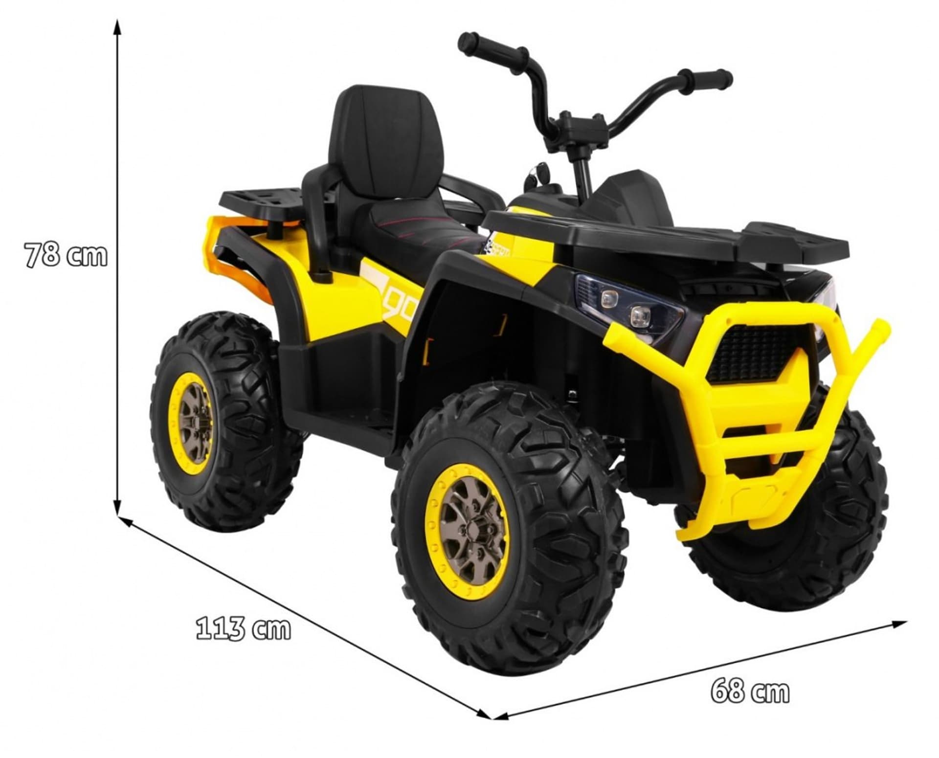 

Pojazd Quad ATV Desert Żółty