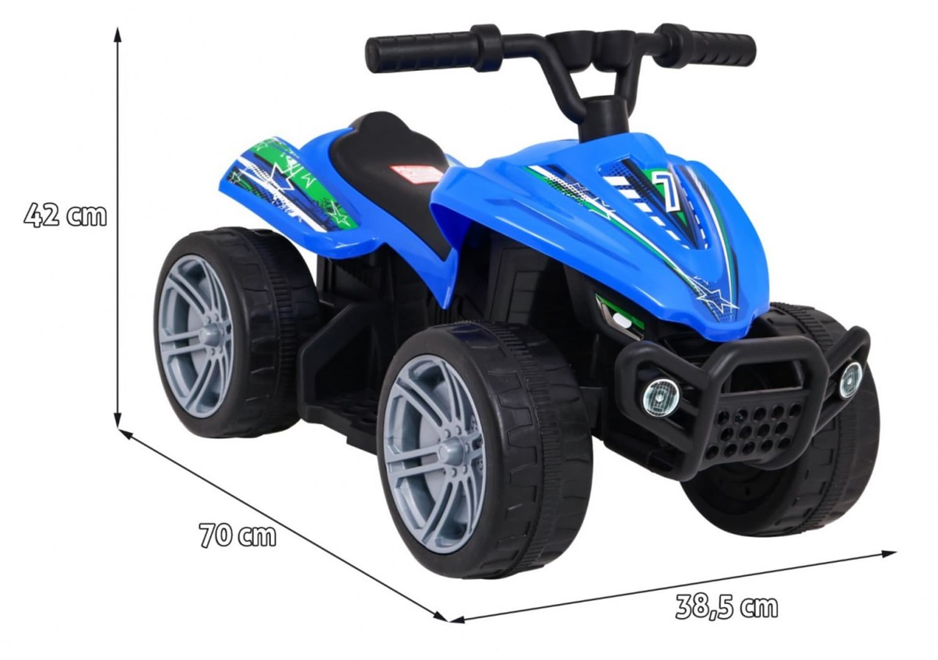 

Quad Little Monster na akumulator dla najmłodszych Niebieski Napęd 25W
