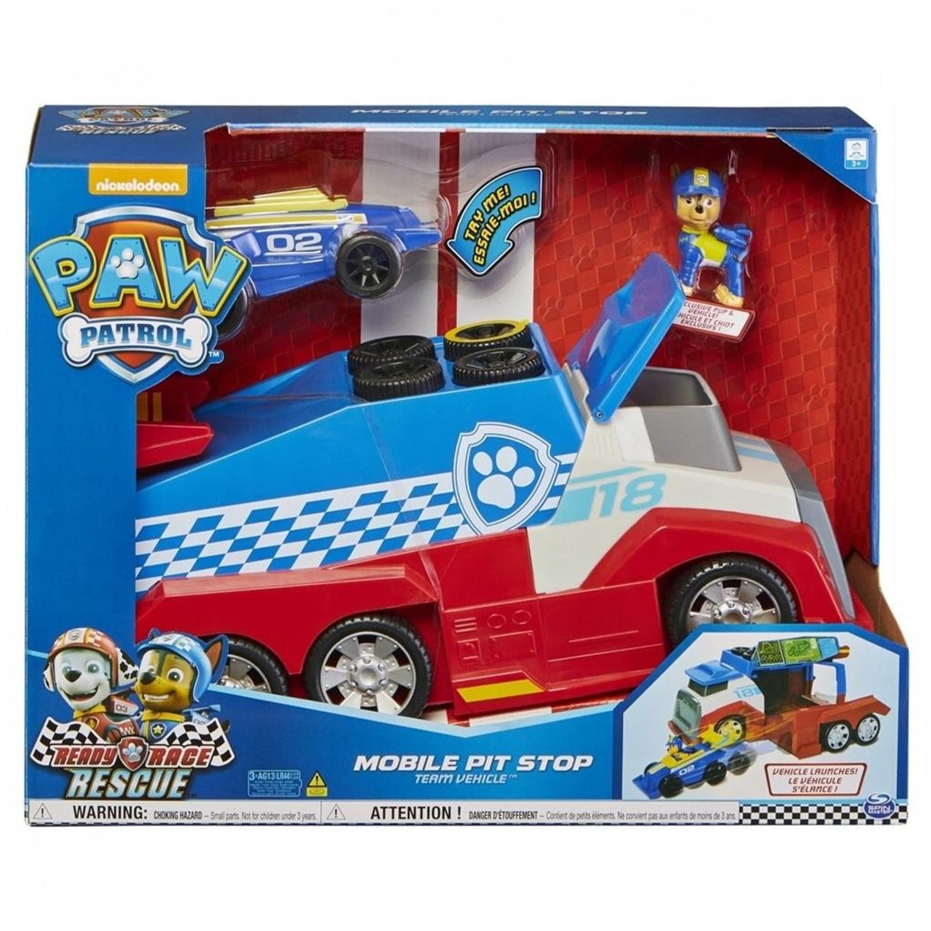 

Psi Patrol Pojazd Stacja Ready Race Rescue