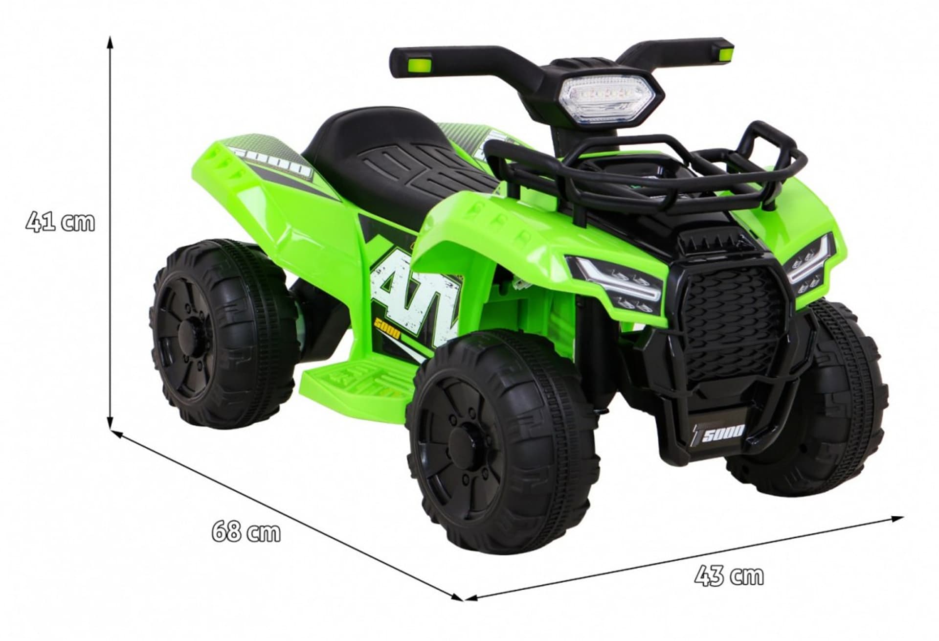 

Quad Storm na akumulator dla dzieci Zielony + Silnik 25W + MP3 USB + LED