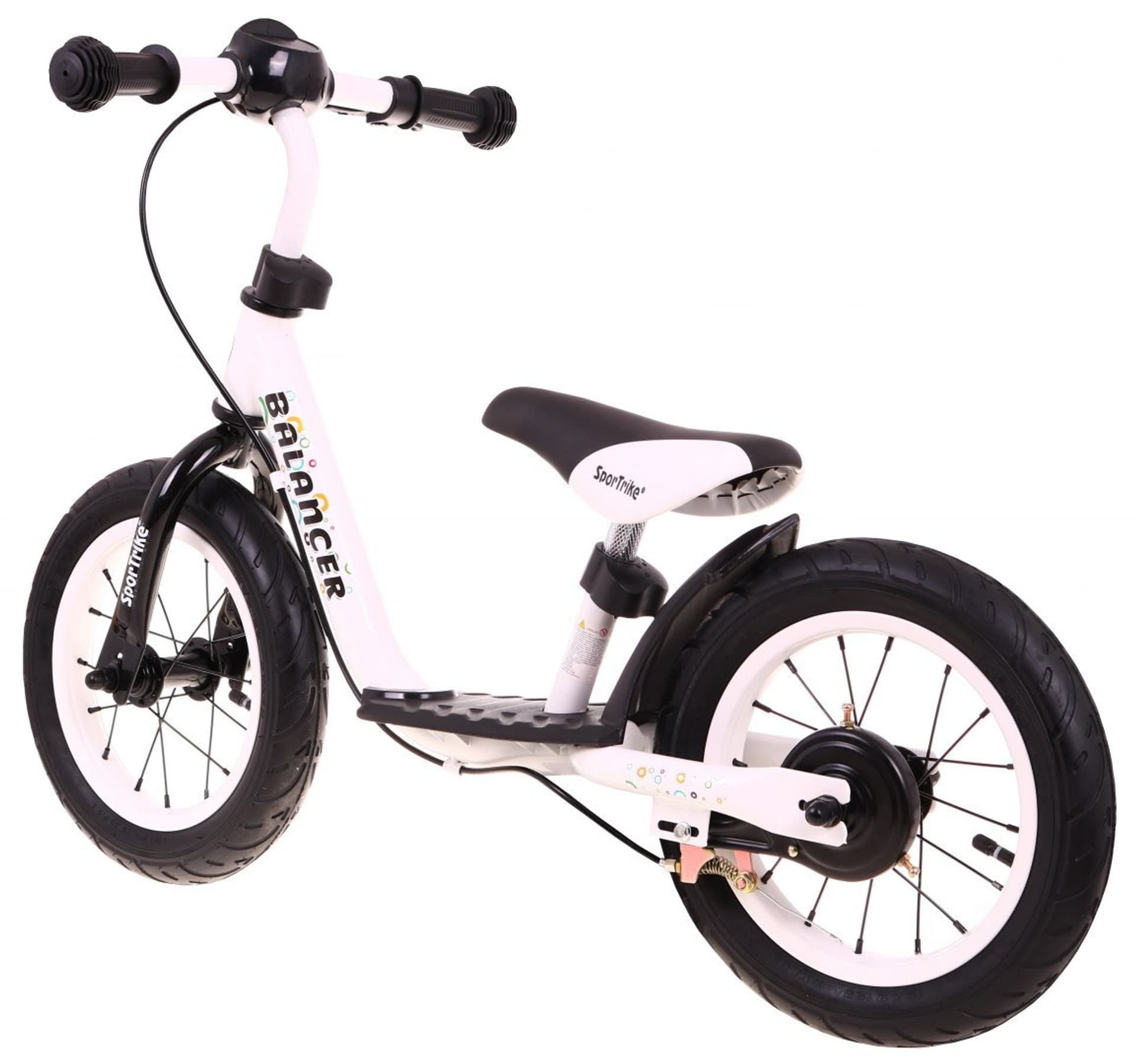 

Rowerek biegowy SporTrike Balancer dla dzieci Biały Pierwszy rowerek do Nauki jazdy