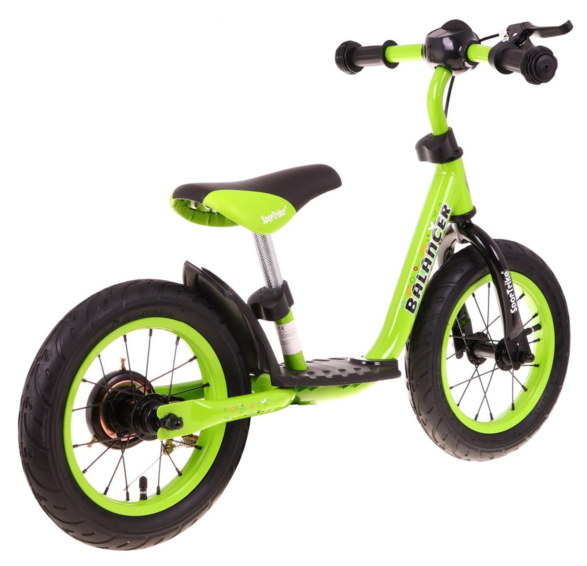 

Rowerek biegowy SporTrike Balancer dla dzieci Zielony Pierwszy rowerek do Nauki jazdy