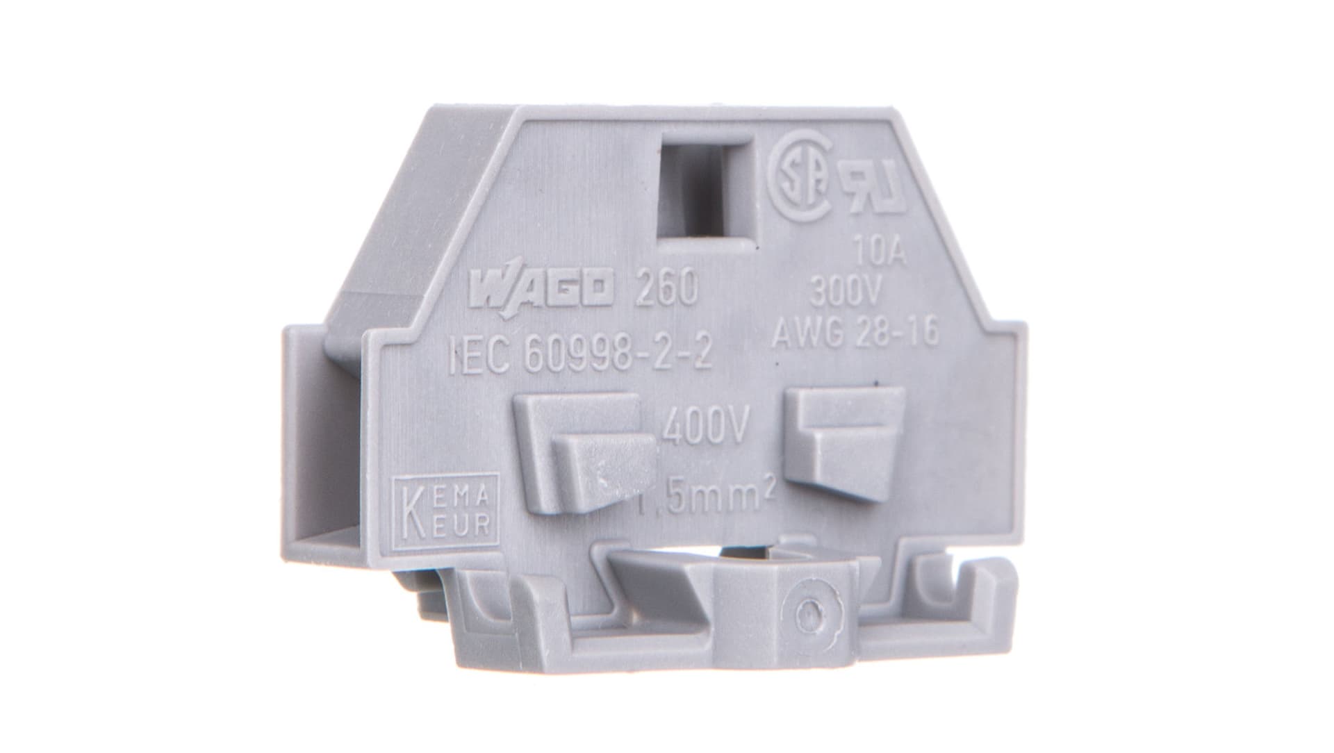 

Złączka 2-przewodowa 1,5mm2 5mm szara z mocowaniem śrubowym 260-301 /50szt./