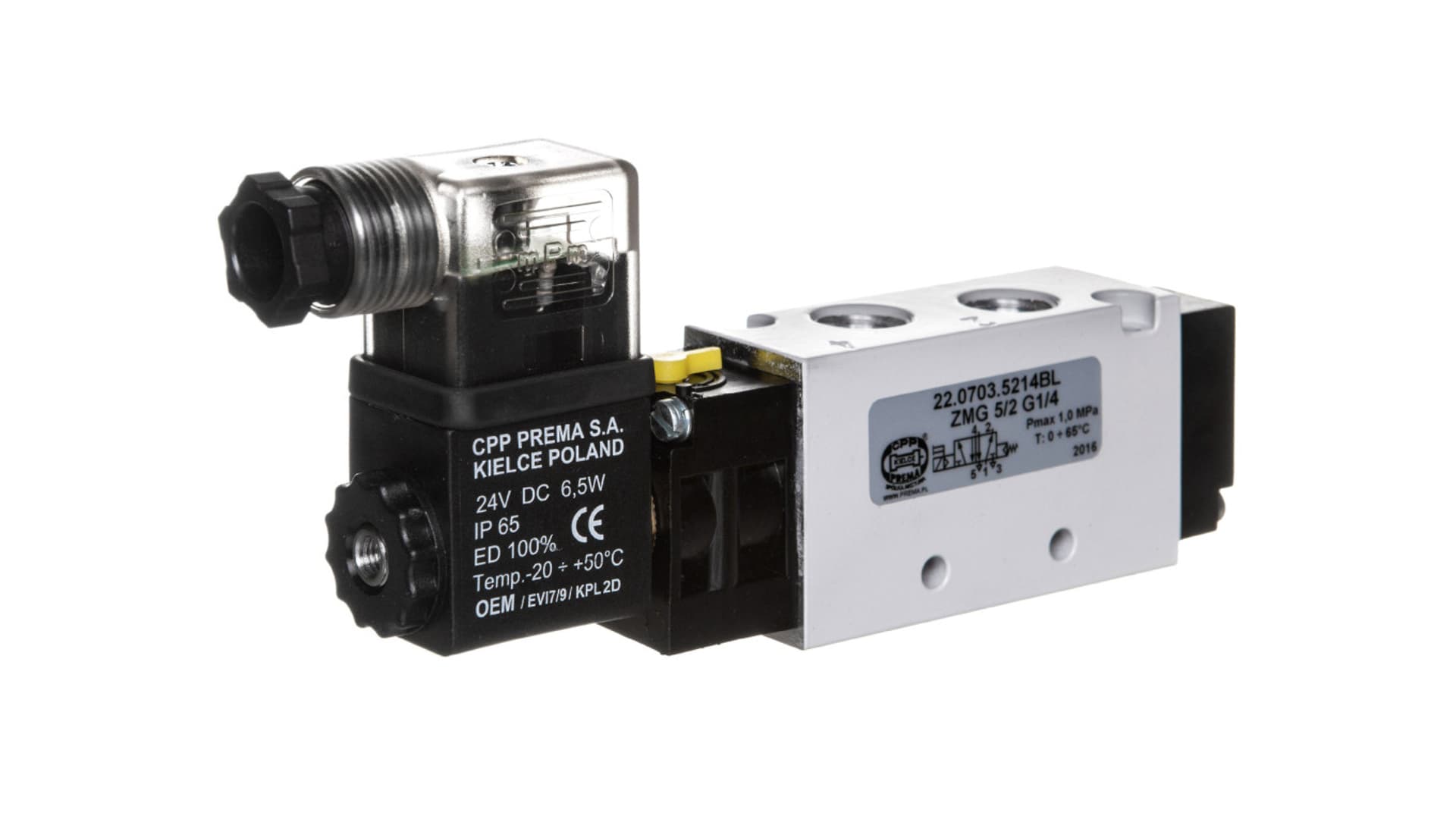 

Zawór ZMG 5/2 G1/4 1MPa 22.0703.5214BL
