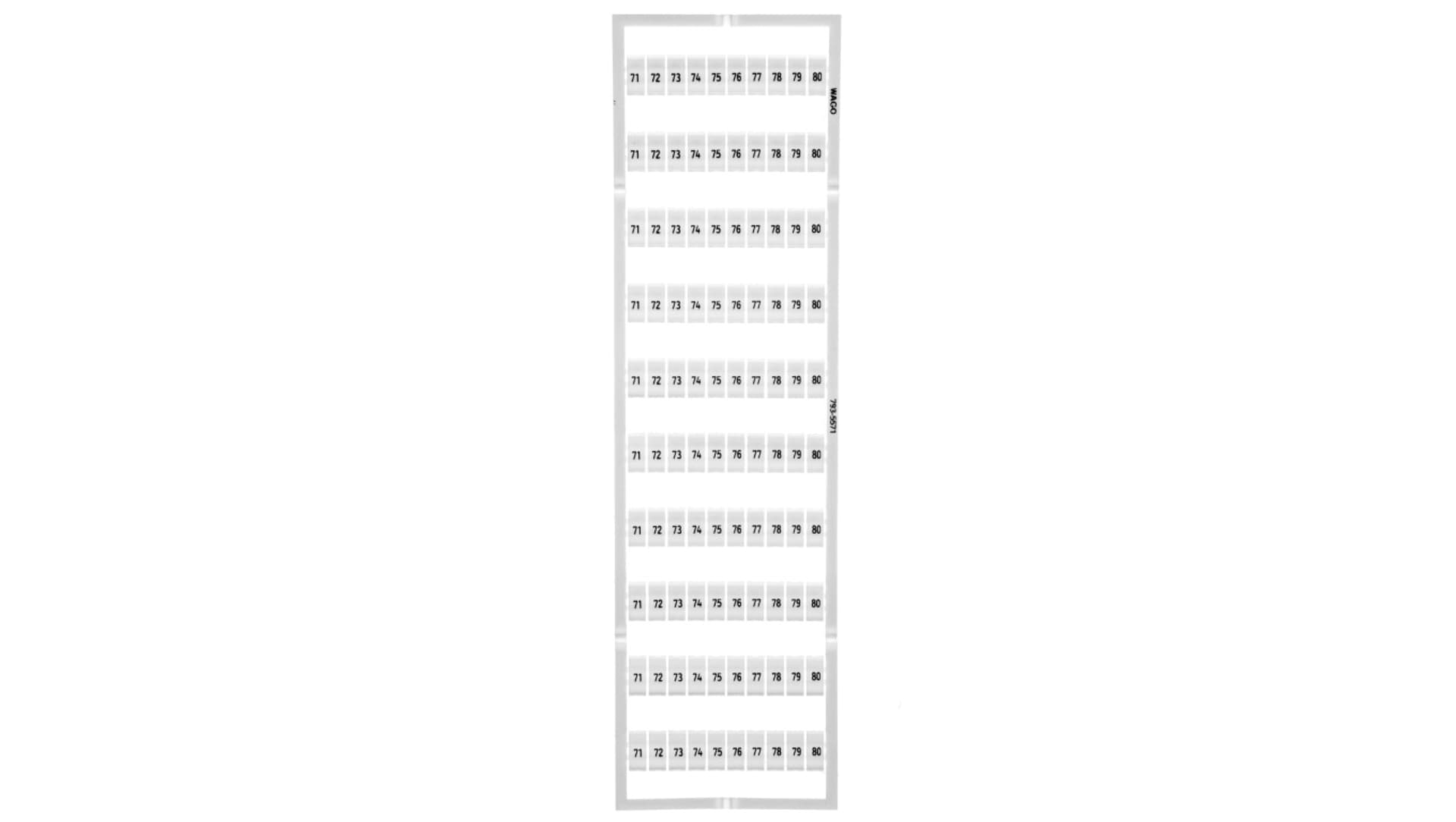 

Oznaczniki WMB 10x 71-80 793-5571 /5szt./
