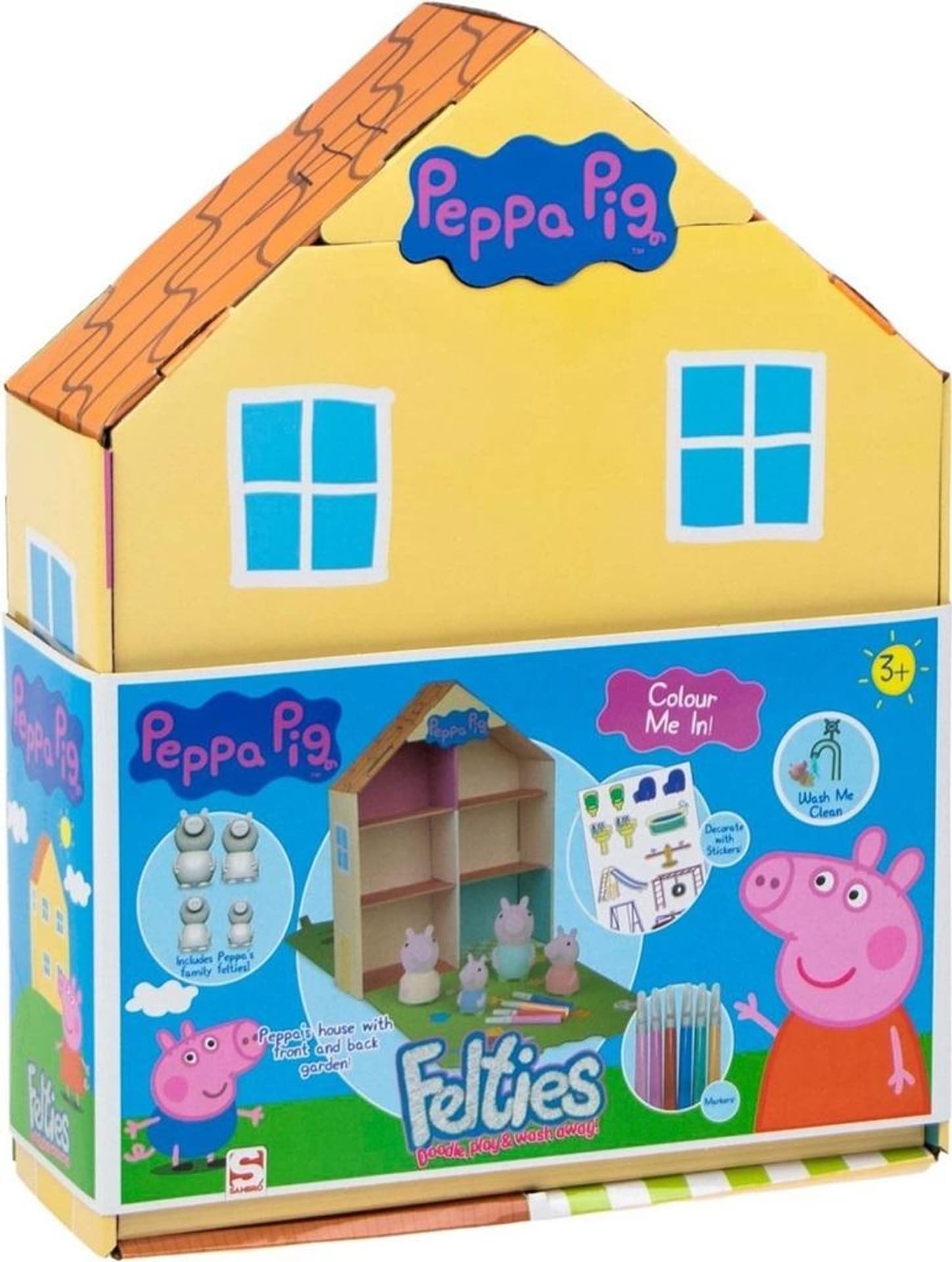 

Świnka Peppa - filcowe figurki do kolorowania