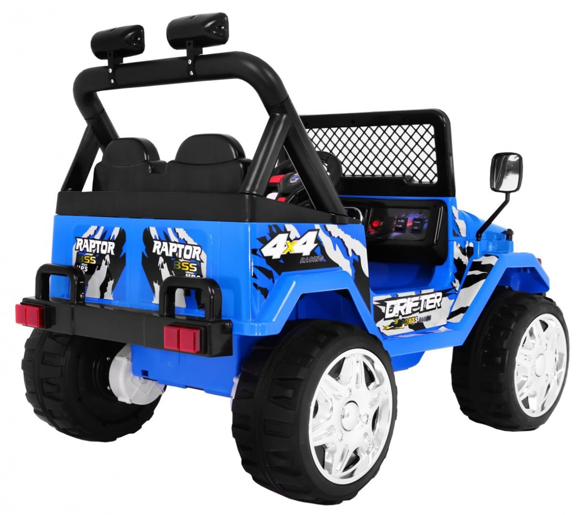 

Terenowy Raptor Drifter na akumulator dla dzieci Niebieski + Pilot + Wolny Start + EVA + Dźwięki Światła