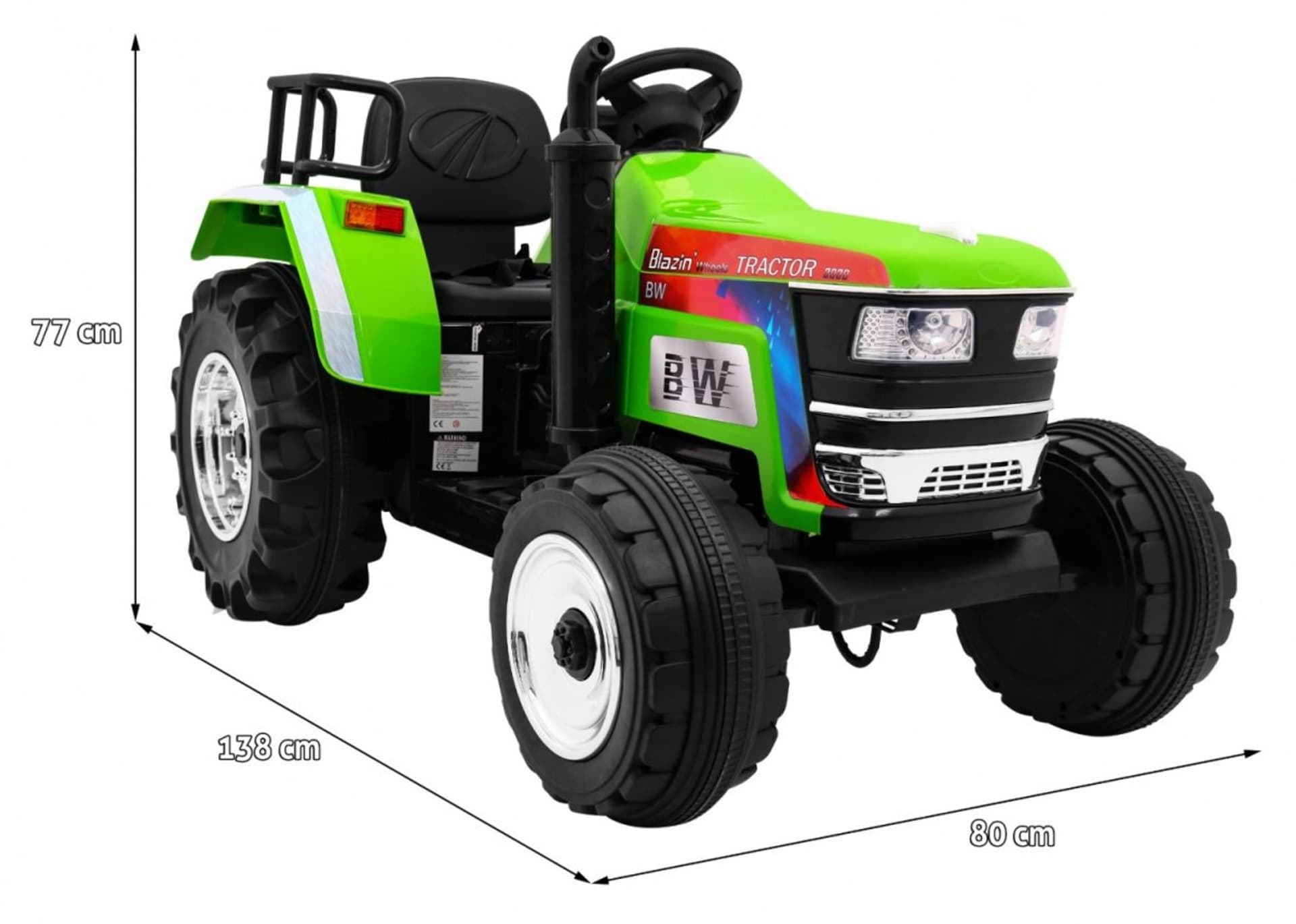 

Traktor Blazin BW na akumulator Zielony + Pilot + Wolny Start + Dźwięki Światła