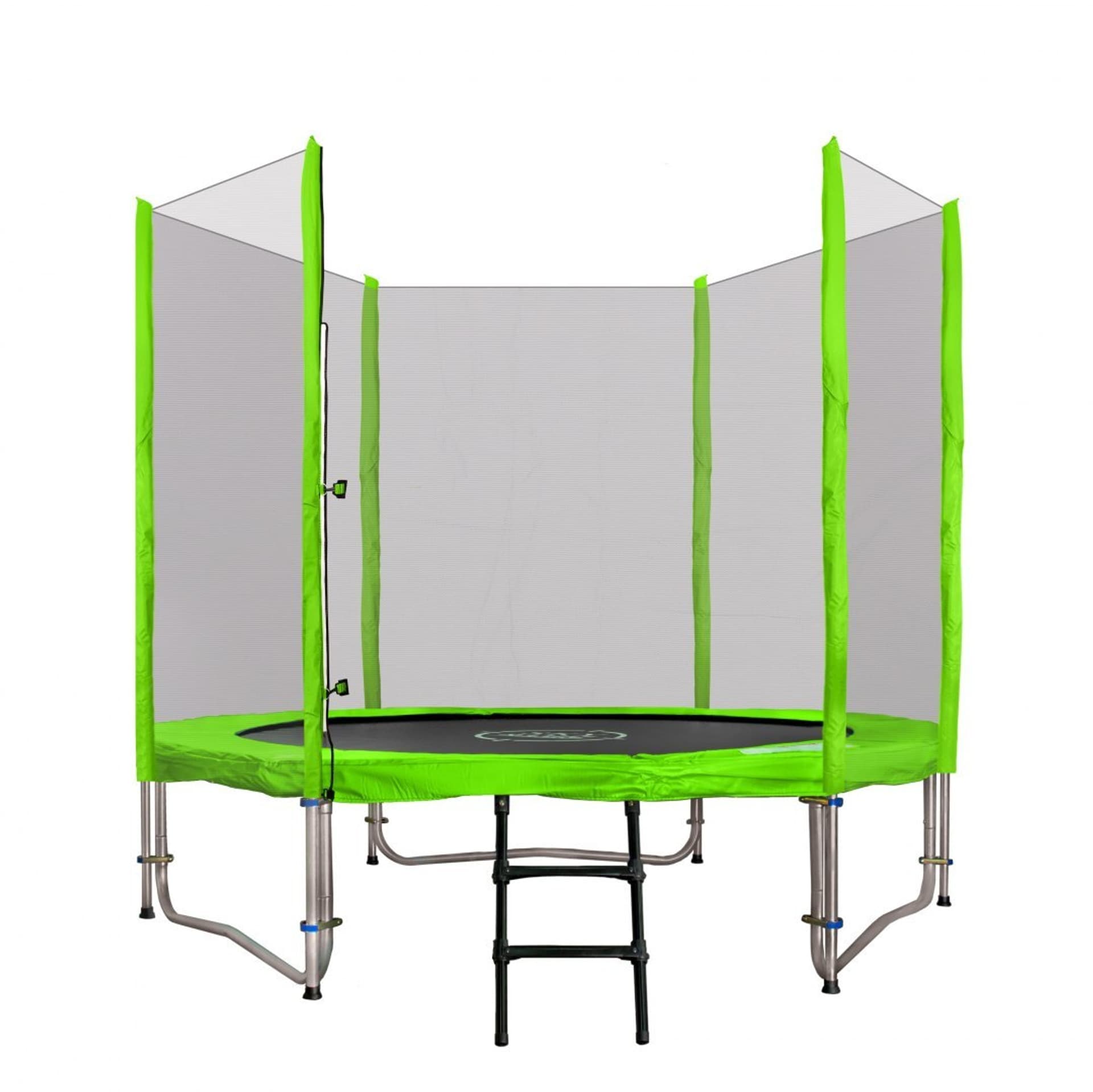 

Trampolina ogrodowa SkyRamiz 244cm 8FT dla dzieci Zielony + Akcesoria