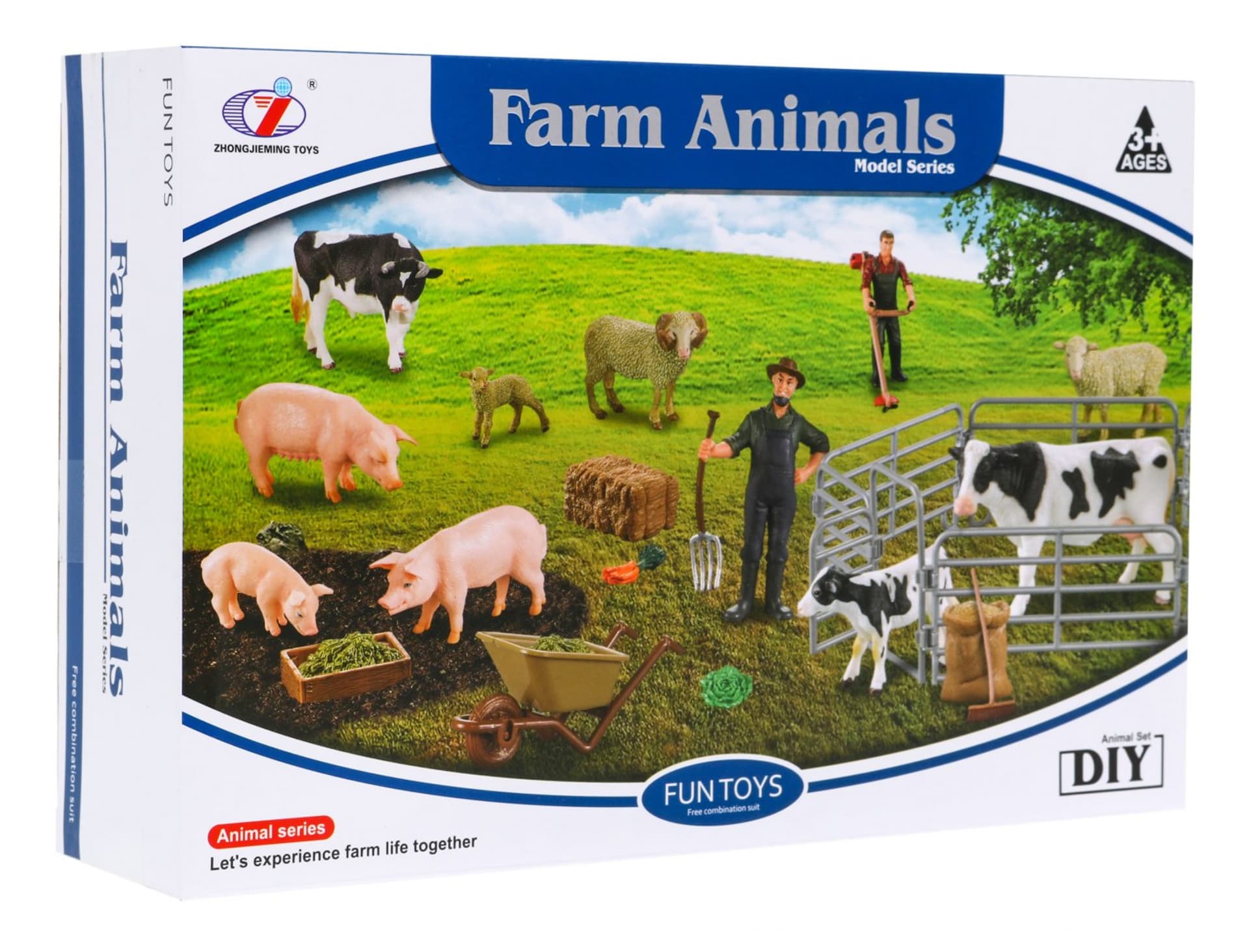 

Zestaw farma z figurkami i akcesoriami dla dzieci 3+ Rolnicy + zwierzęta + sprzęt