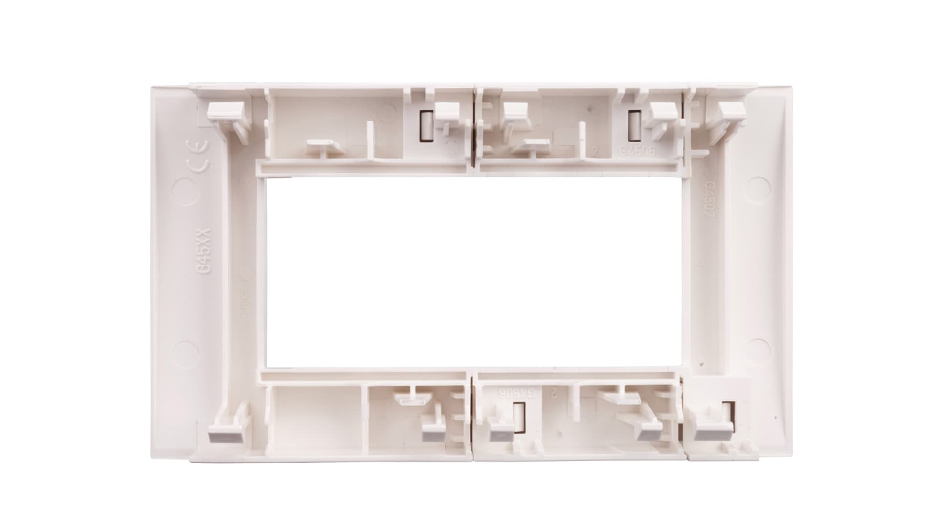 

Ramka podwójna 45x45 biała do kanałów osprzętowych GT4529010