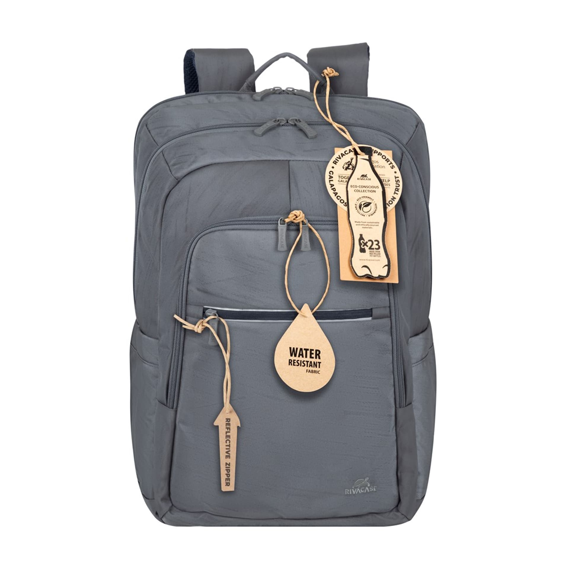 

RIVACASE PLECAK NA LAPTOP 17,3" ALPENDORF ECO, SZARY, MATERIAŁ WODOODPORNY, EKO RPET, KIESZENIE NA SMARTFON, DOKUM., AKCES.
